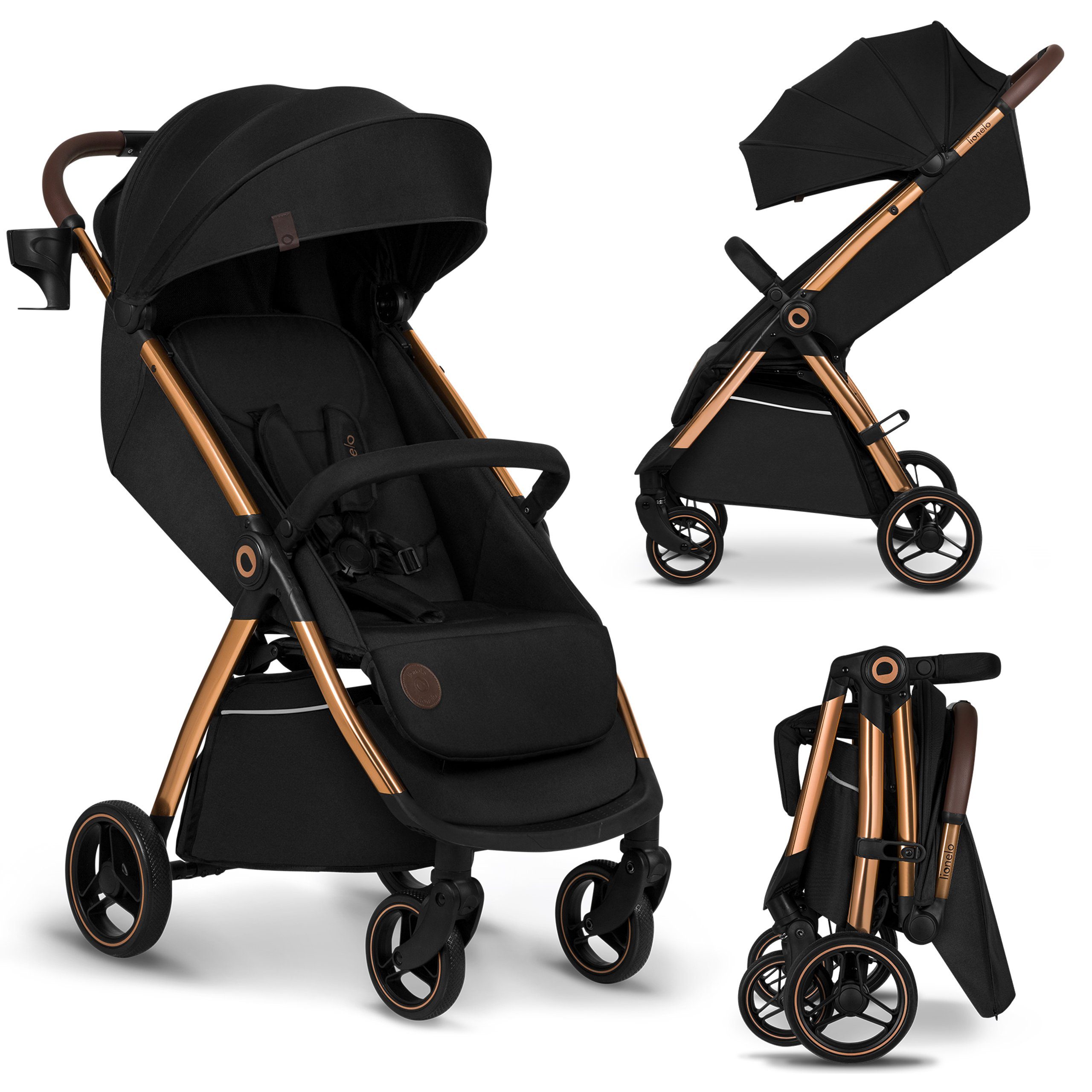 lionelo Kinder-Buggy INGRID, Kompakter / Schönes Design/Multifunktional/ab 6 Monaten