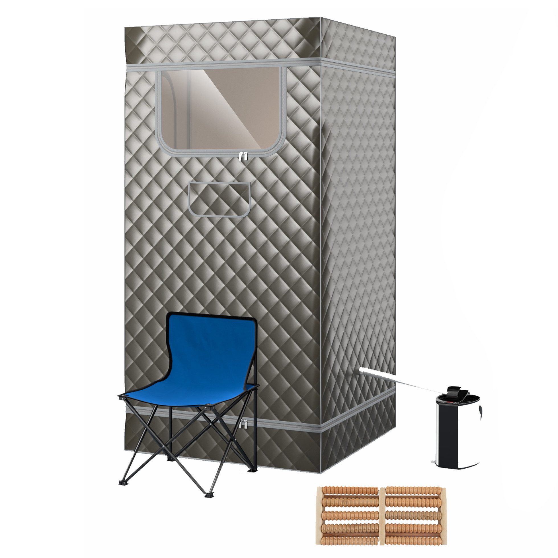 KOMFOTTEU Sauna, Dampfsauna tragbar mit Fernbedienung und Timer günstig online kaufen