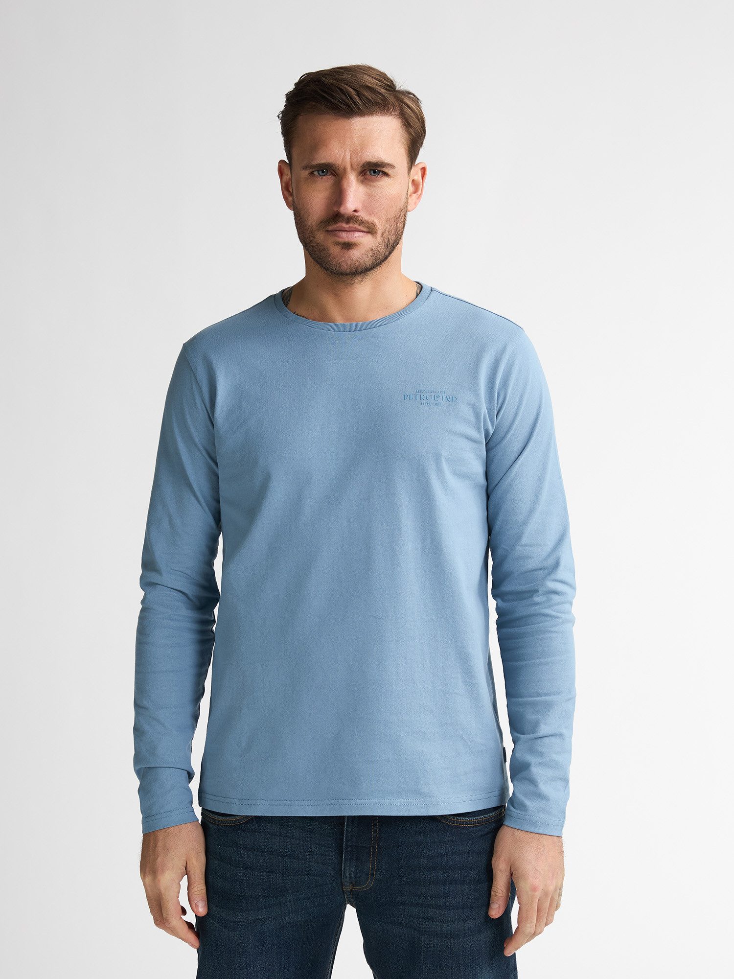 Petrol Industries T-Shirt Langarmshirt mit Logo günstig online kaufen