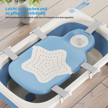 yozhiqu Sitzkissen 5-Punkt-Auflage, faltbare Anti-Rutsch-Matte,Baby-Badewannen-Stützmatte, Weich und hautfreundlich, geeignet für Babys im Alter von 0–6 Jahren