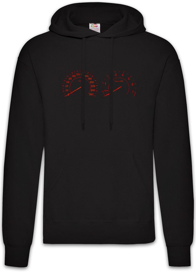 Hoodie Speedometer Herren Hoodie Tacho Car Driving Auto Rennen Racing