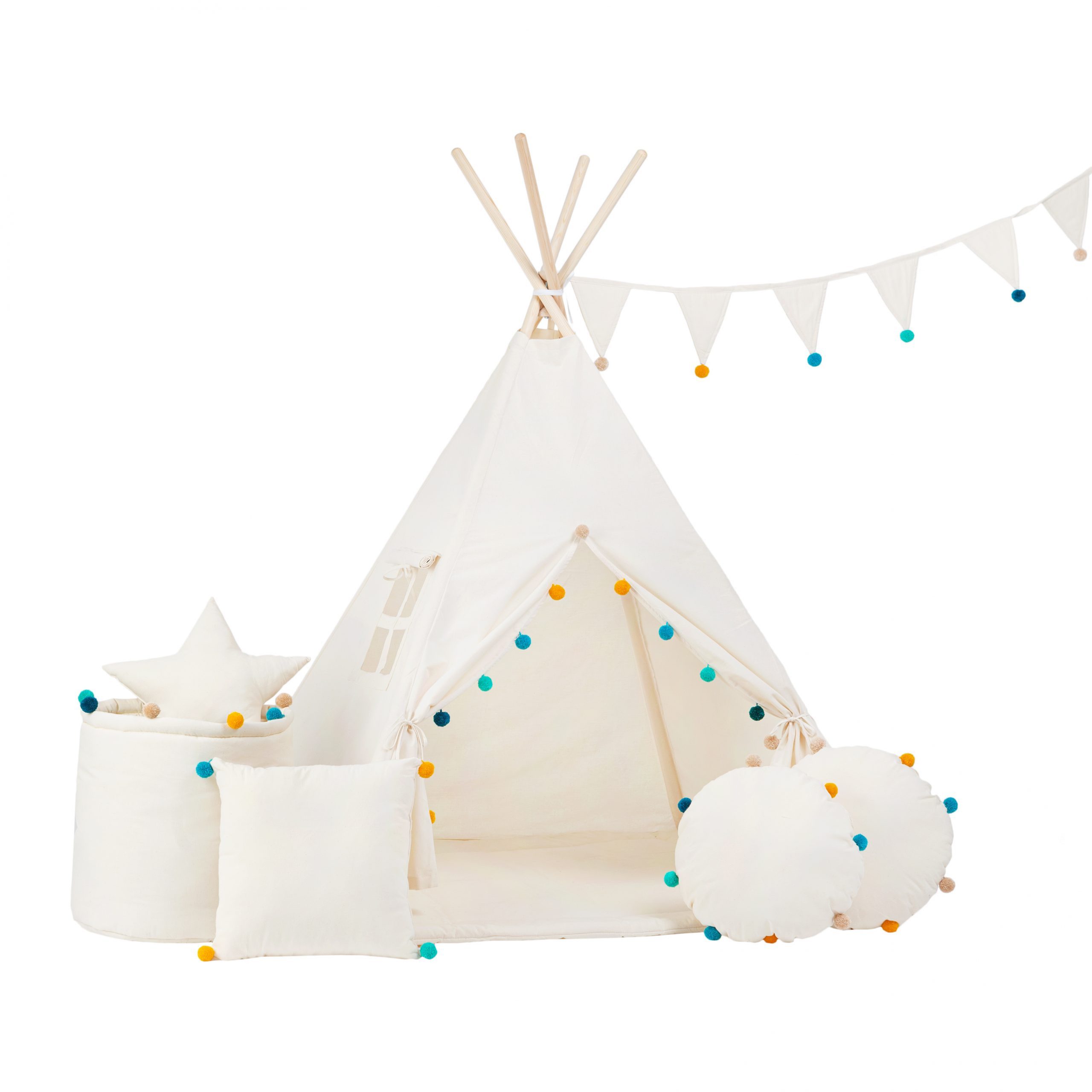 Rainbow Kids Tipi-Zelt Kinderzelt Spielzelt Teepee günstig online kaufen