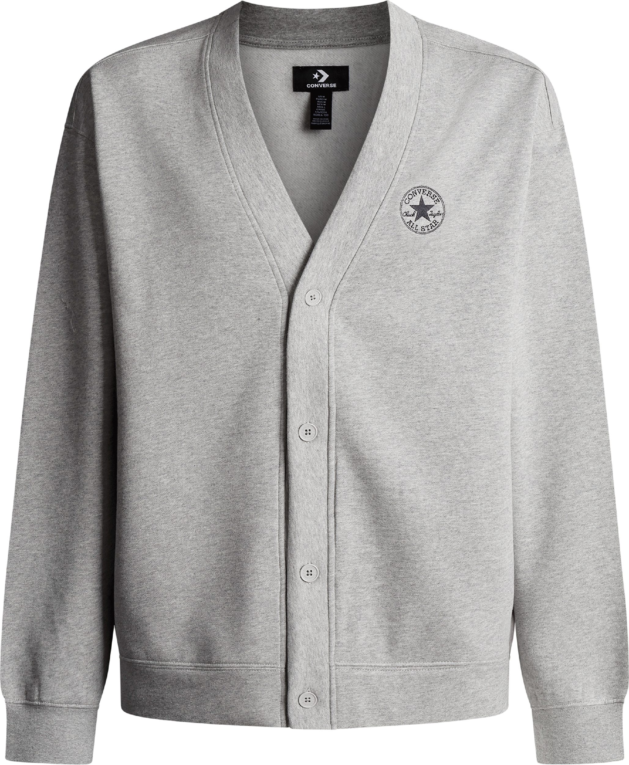 Converse Sweatjacke CHUCK CARDIGAN für vielseitige Aktivitäten, sportlicher Stil, bequemer Tragekomfort