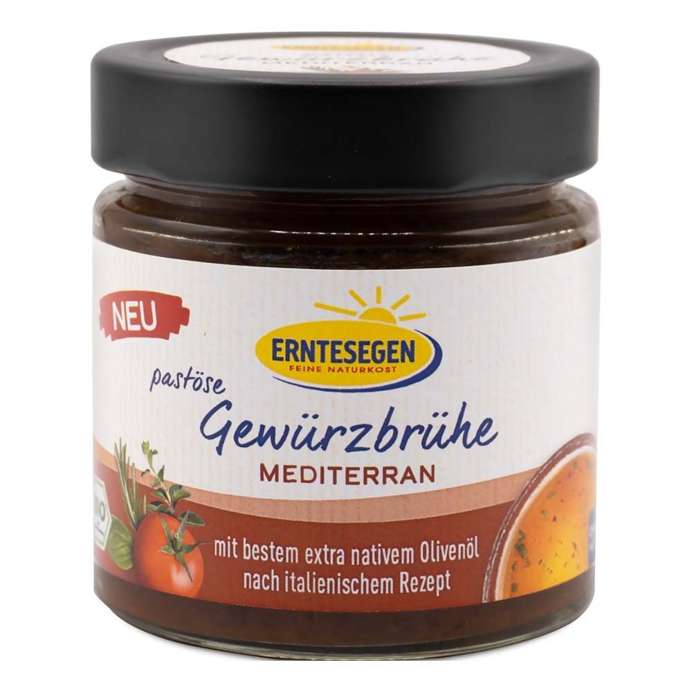 Erntesegen Gewürzpaste Pastöse Gewürzbrühe - Mediterran 200g