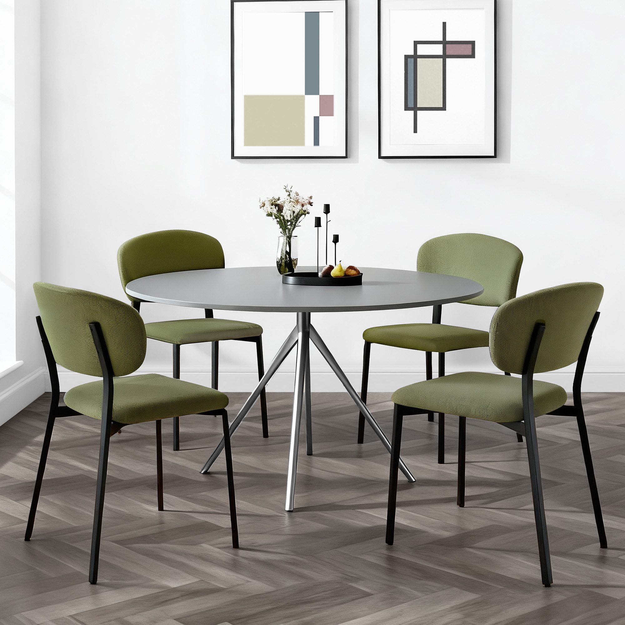 CHITA Polsterstuhl (Set, 4 St), 4-Fuß-Stuhl, Esszimmerstuhl, Verstellbare F günstig online kaufen