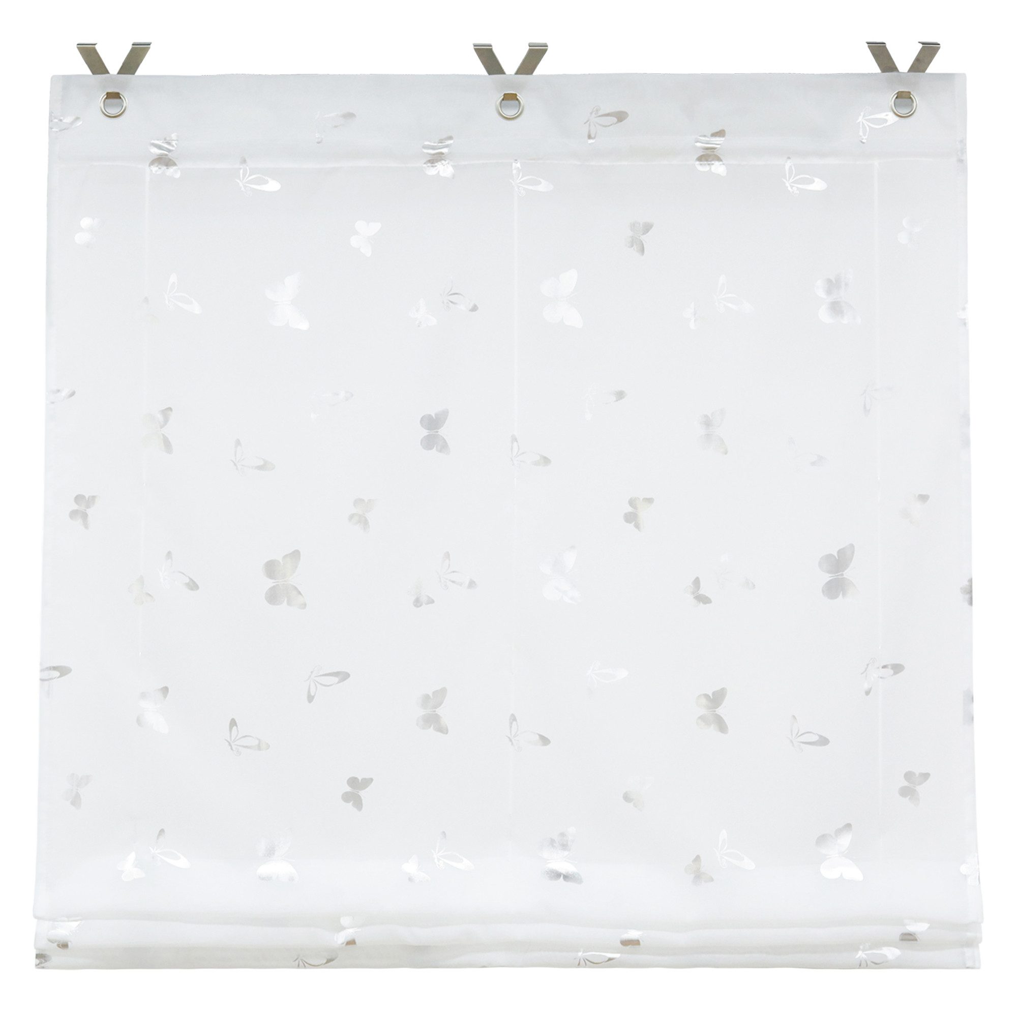 Joyswahl Raffrollo Daria, mit Hakenaufhängung, Ösenrollo mit Glanzdruck günstig online kaufen