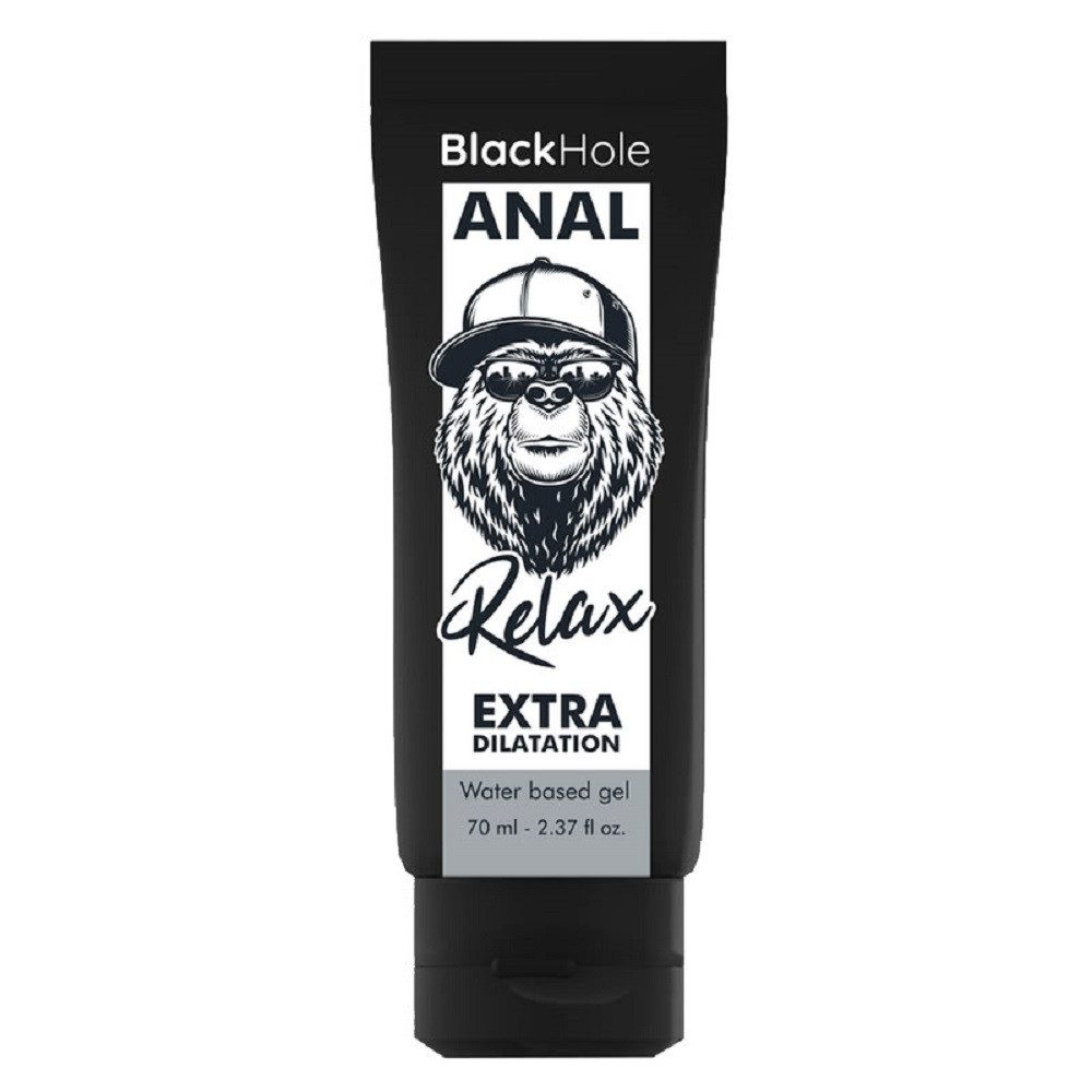 Black Hole Analgleitgel Extra Dilatation - Anal Relax Gel, Tube mit 70ml, 1-tlg., wasserbasiertes Gleitgel für Analsex, für extra Dehnfähigkeit