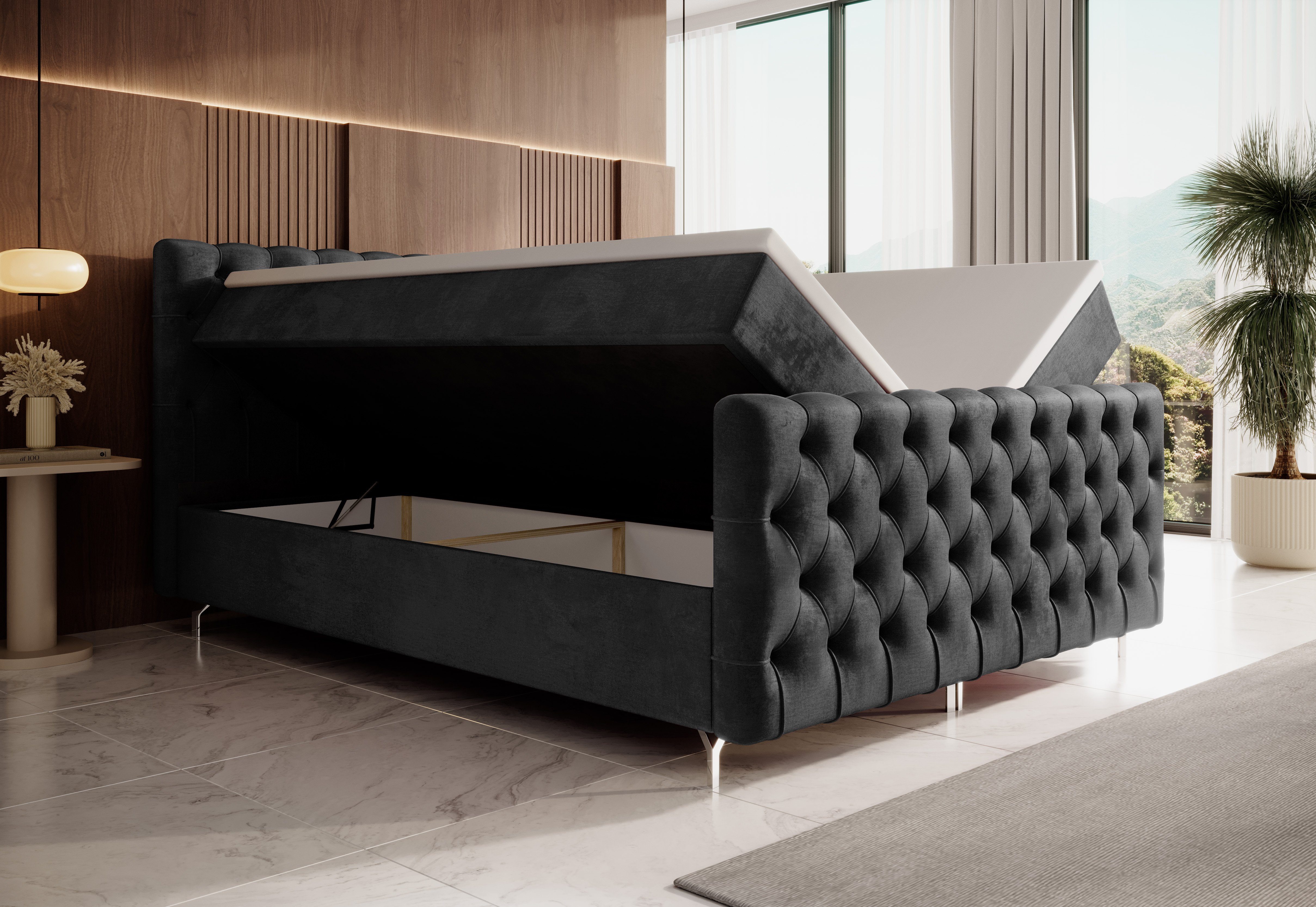 yourhouse24 Boxspringbett Chester Plus (Bonell-Matratze und günstig online kaufen