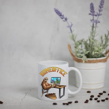 Youth Designz Tasse Homeoffice Kaffeetasse Geschenk mit lustigem Fun Print Spruch, Keramik, mit lustigem Fun Print