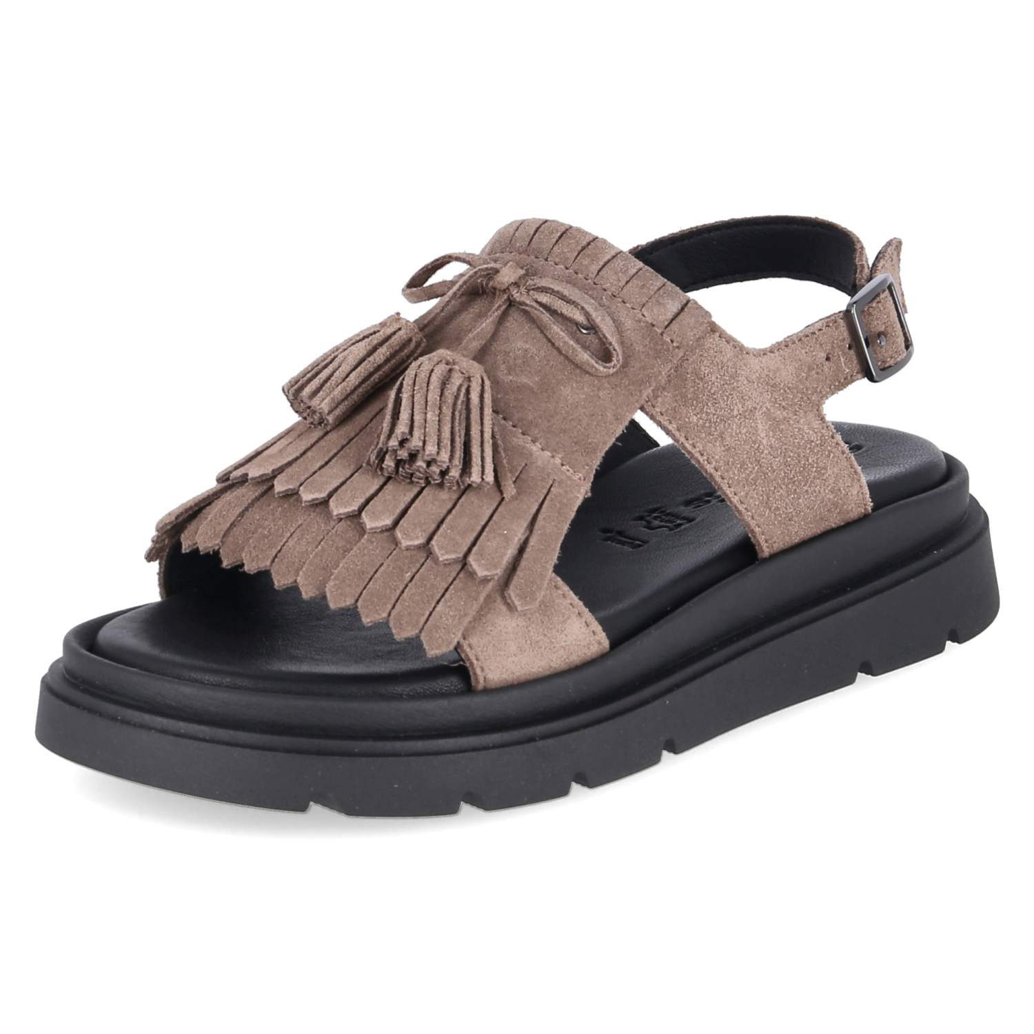 Tamaris Tamaris 1-28255-46-341 Damen Rauleder taupe Sandalette