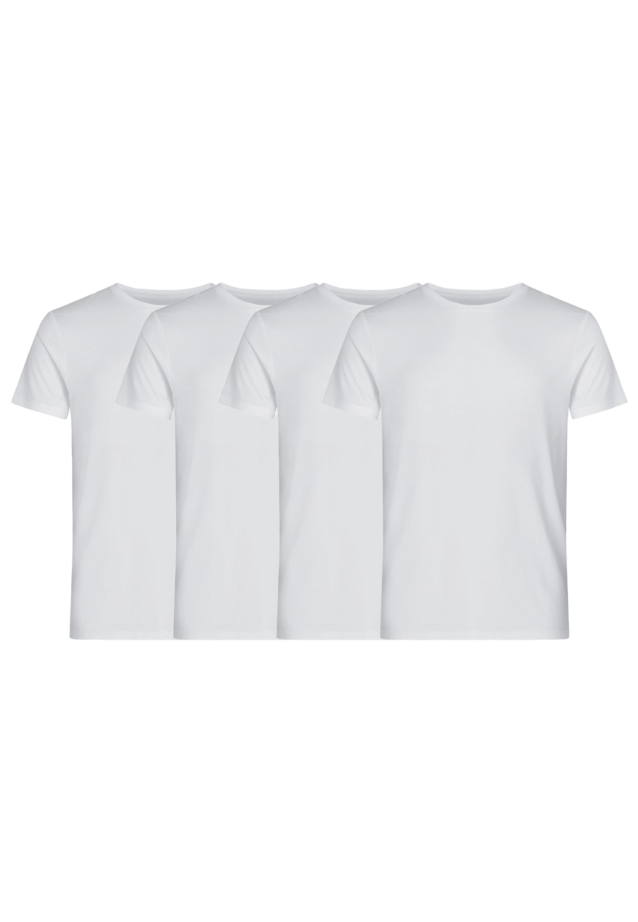 Resteröds Unterhemd 4er Pack Bamboo (Spar-Set, 4-St) Unterhemd / Tanktop - Weiß