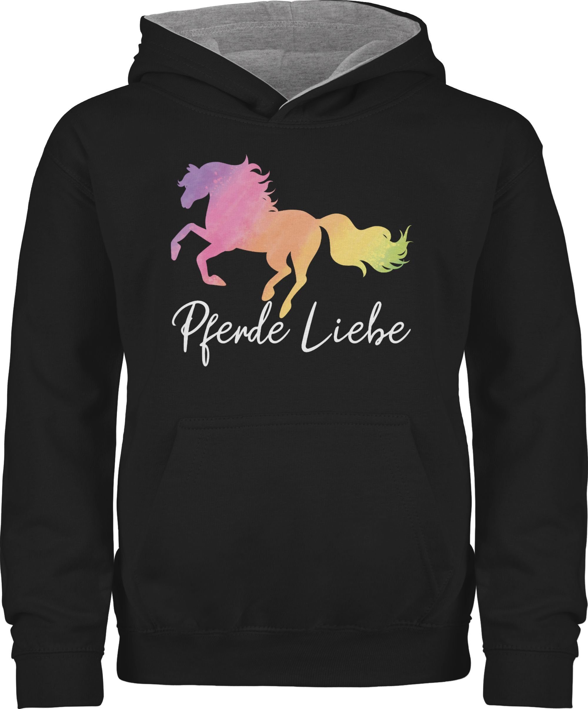 Hoodie Pferde Liebe mit buntem Pferd
