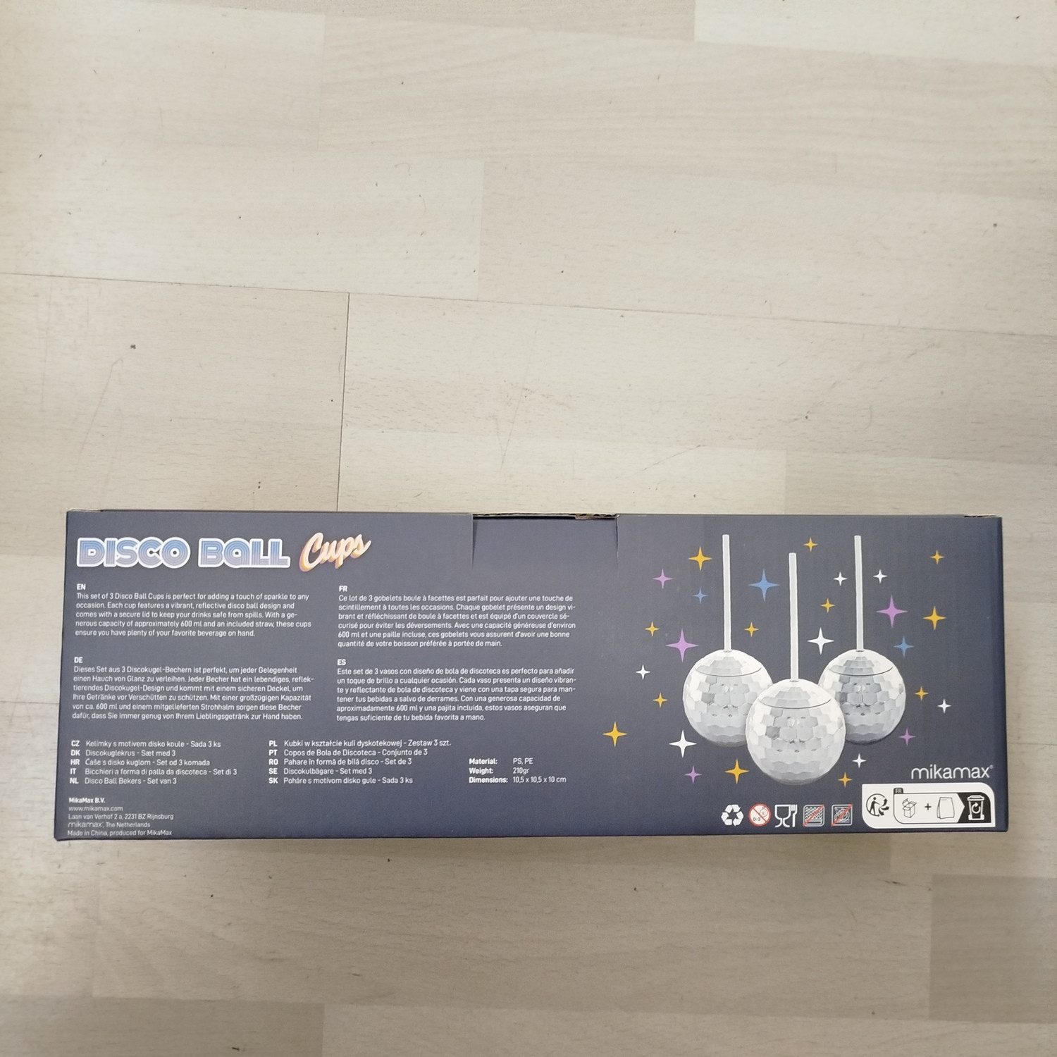 Mikamax Cocktailglas Discokugel Cocktailbecher im 3er Set