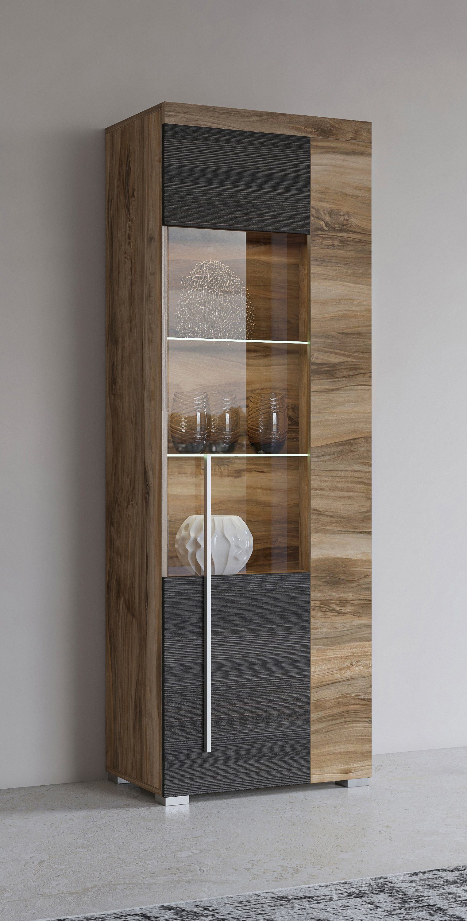 INOSIGN Vitrine Roger,Höhe 160cm stilvolle Glasvitrine günstig online kaufen