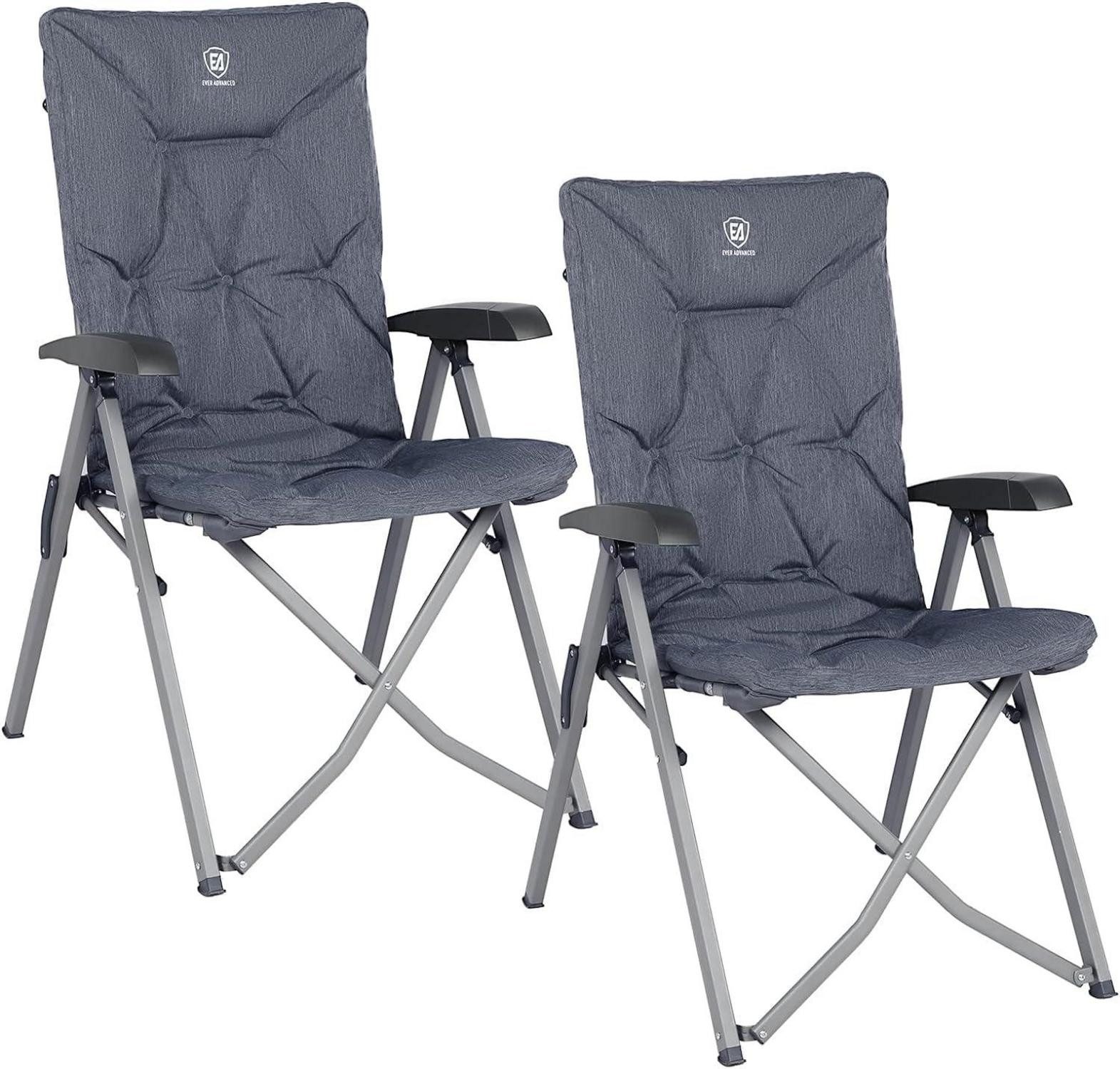 Campingstuhl Campingstuhl Faltbar Rückenverstellbar 4 Positionen 150 KG