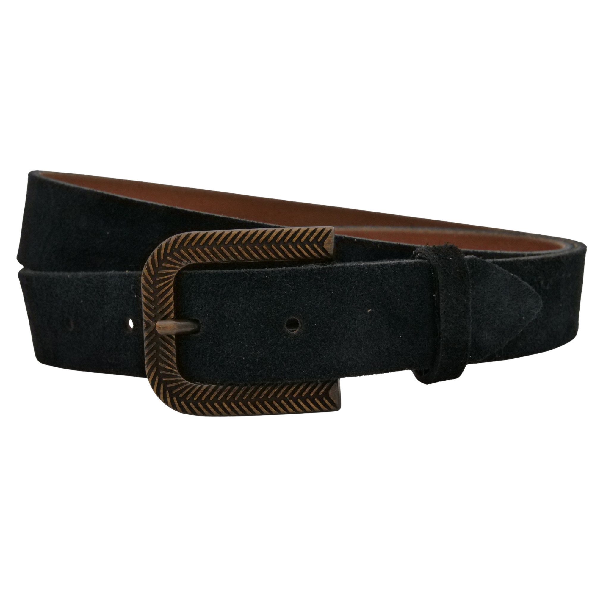 AnnaMatoni Ledergürtel AnnaMatoni Damen Ledergürtel in hochwertigem Velour Leder 3cm