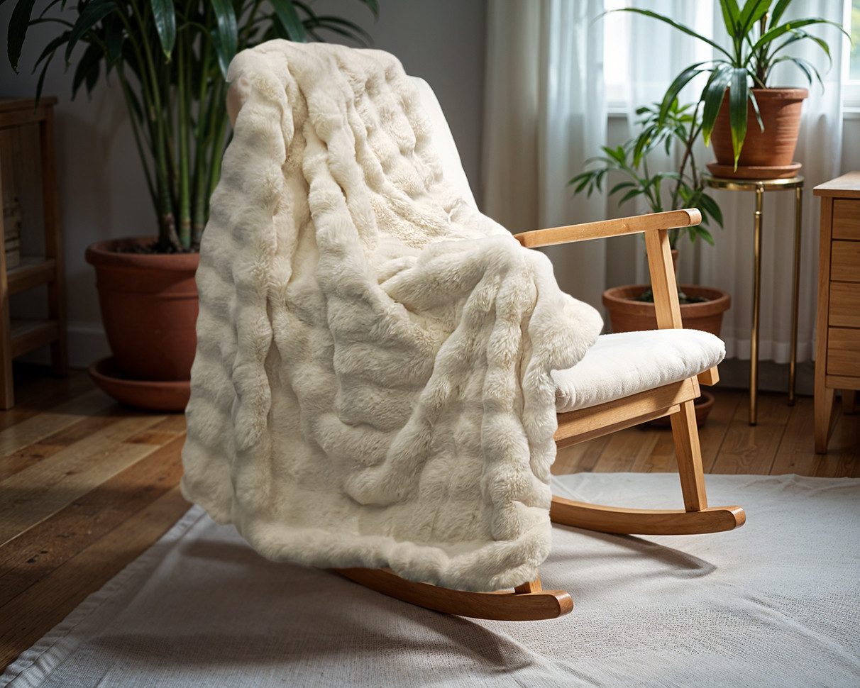 Sitheim-Europe Tagesdecke Hasen Fell Plaid günstig online kaufen