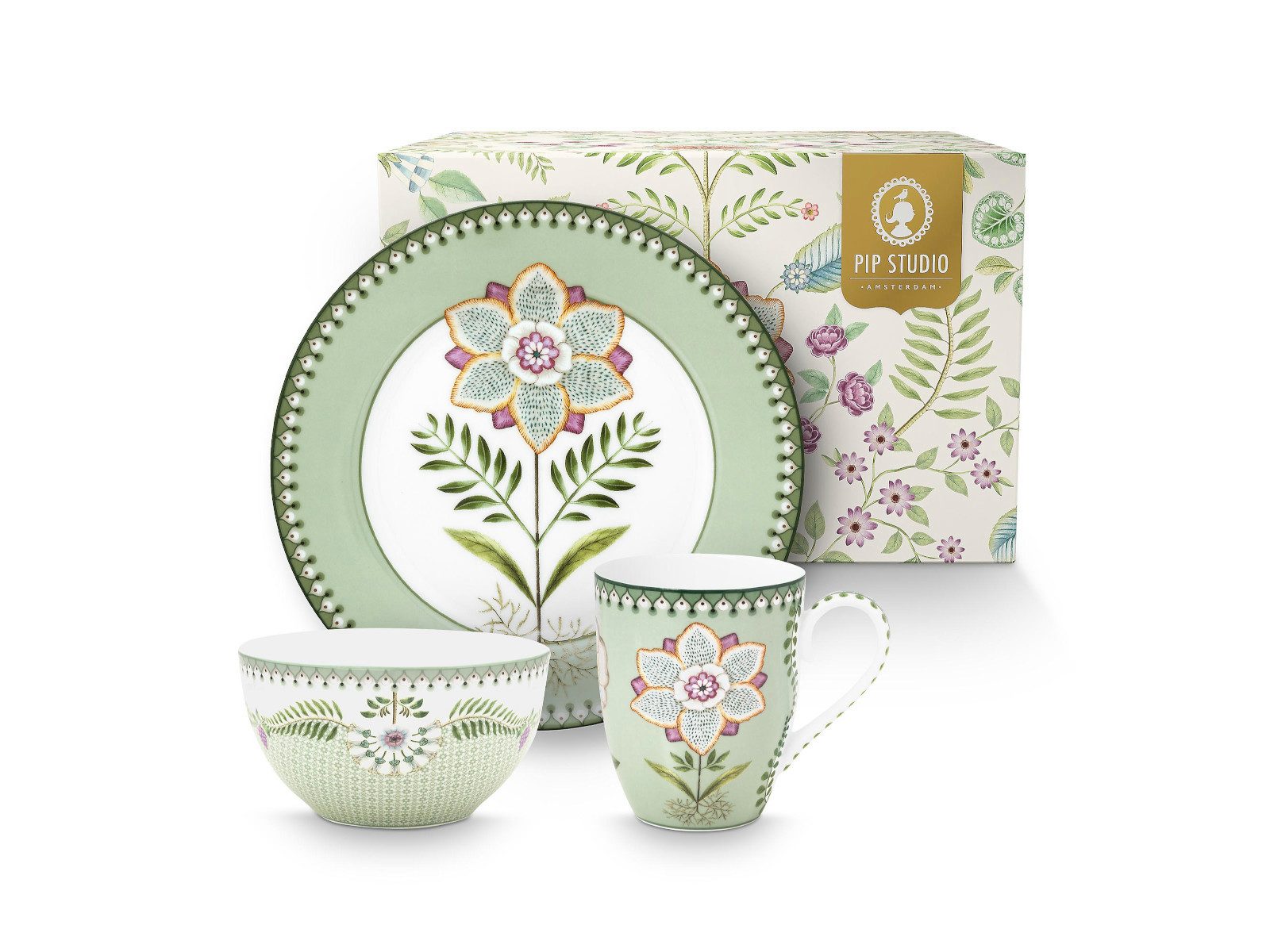 Frühstücks-Set Lily&Lotus Light Green Frühstücksset Set3