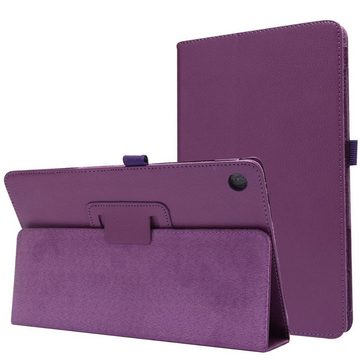 Wigento Tablet-Hülle Aufstellbare Kunst-Leder Tasche für Lenovo Tab E10 TB-X104F 10.1 Etuis Hülle Cover Schutz Case Zubehör