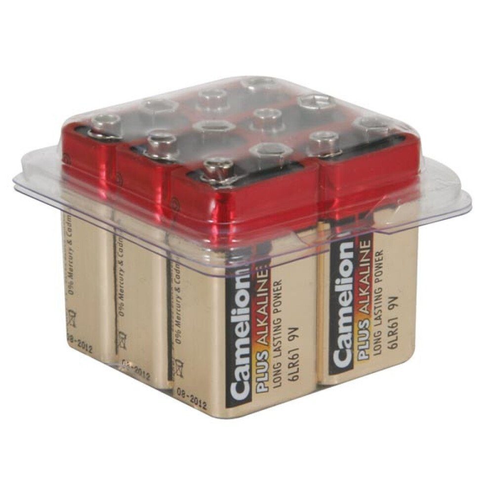 Camelion ALKALI-MANGAN - 9-V-BLOCK - 500 mAh (6 St./Box) Batterie, (1 St)