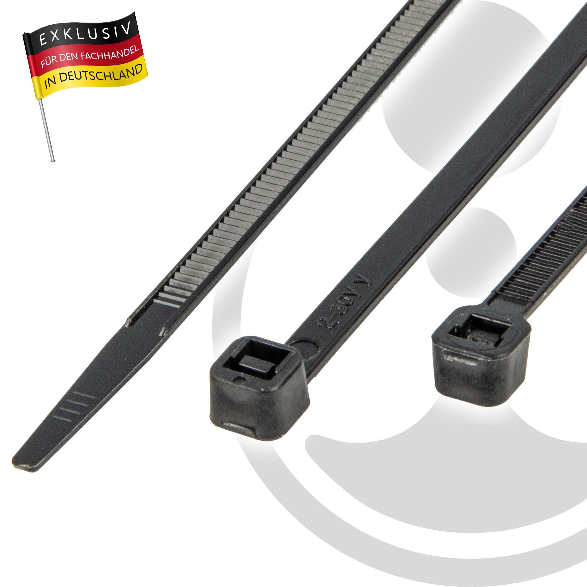 tecuro Kabelbinder Kabelbinder, Länge 100 - 920 mm, UV-witterungsbeständig, halogenfrei