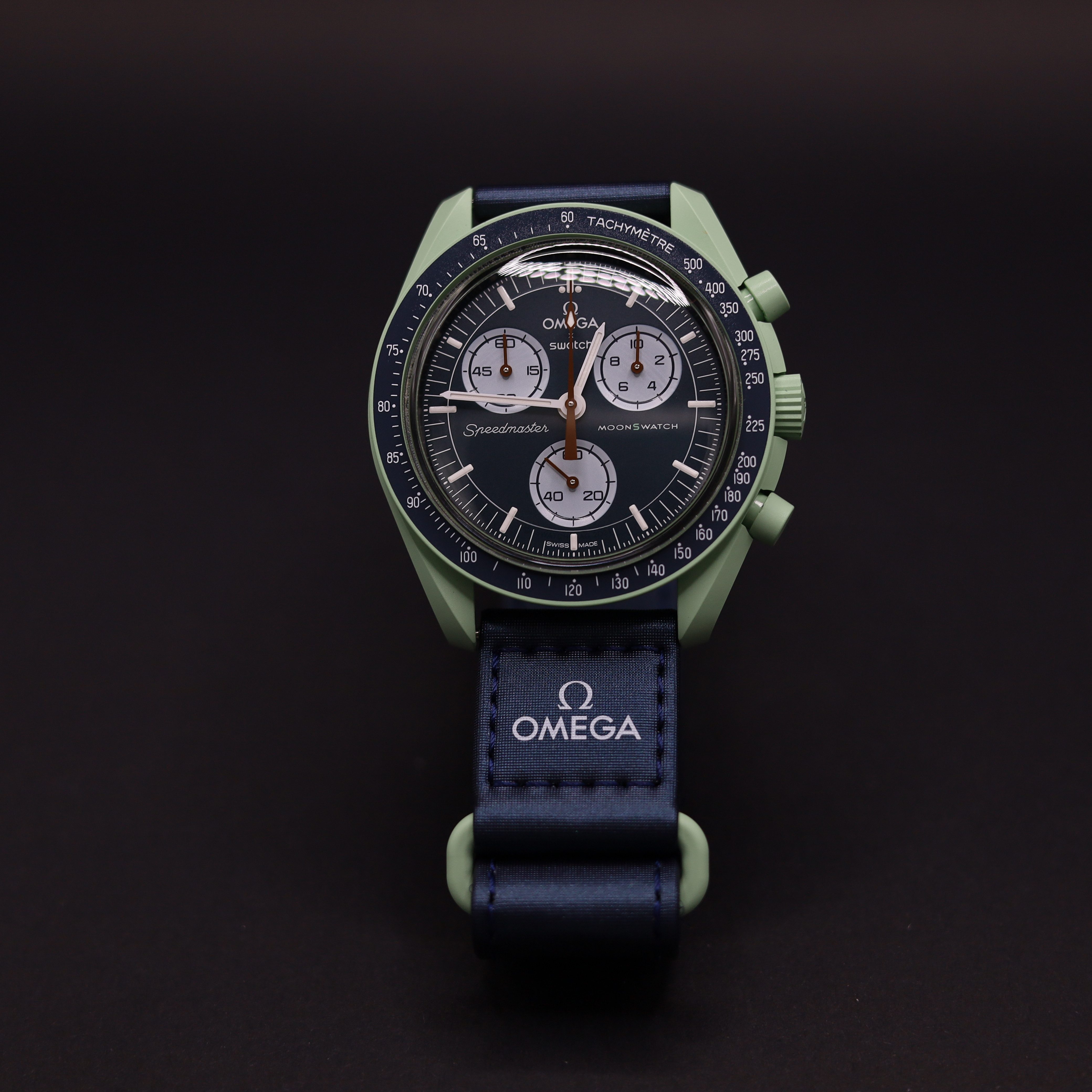 Chronograph Omega Swatch Bioceramic Moonswatch Mission To Earth