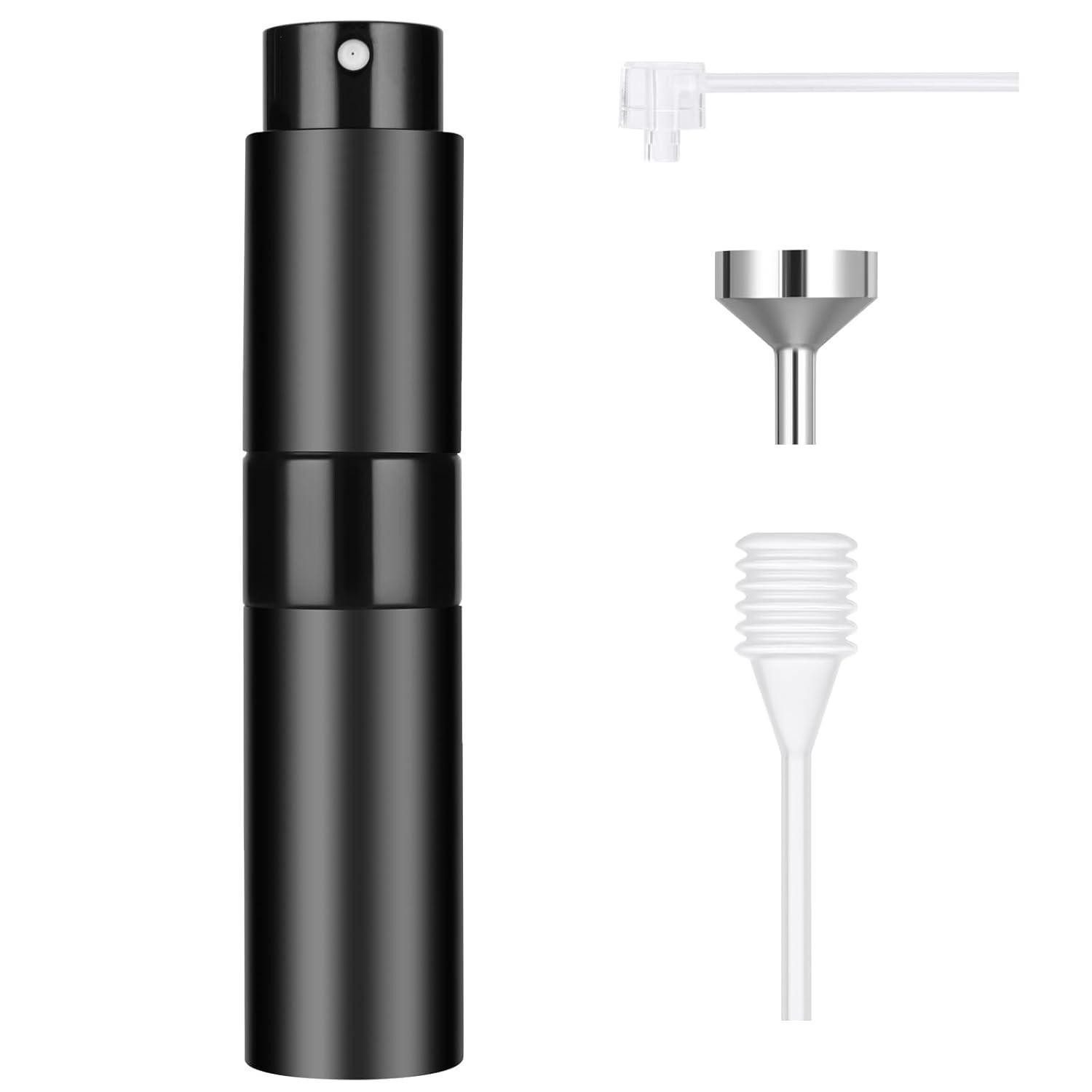 LuxusKollektion Parfümzerstäuber Parfümzerstäuber 8ml Nachfüllbar Mini Glas Reise 8ml-hellschwarz