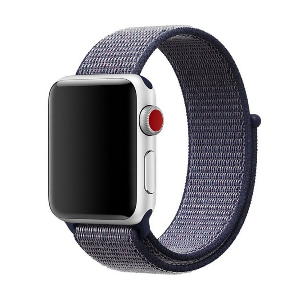 König Design Smartwatch-Armband Apple Watch Series 1/2/3/4/5/6/SE 44-42mm,  Apple Watch Series 1 / 2 / 3 / 4 / 5 / 6 / SE 44-42mm Ersatz Sportarmband  Blau