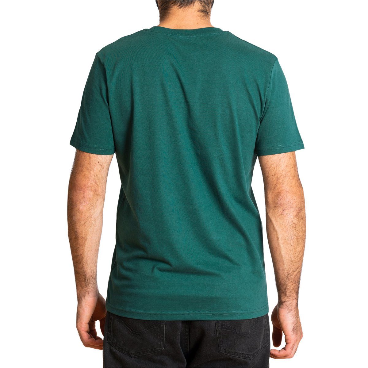 T-Shirt "Basic" T-Shirt dunkelgrün aus gehandelter PANASIAM fair Bio Herren Baumwolle