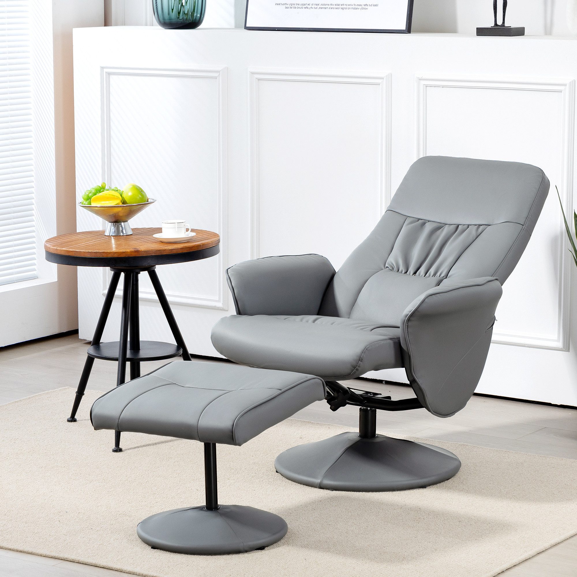 HOMCOM Relaxsessel mit Fußhocker (höhenverstellbar, 2-St., günstig online kaufen
