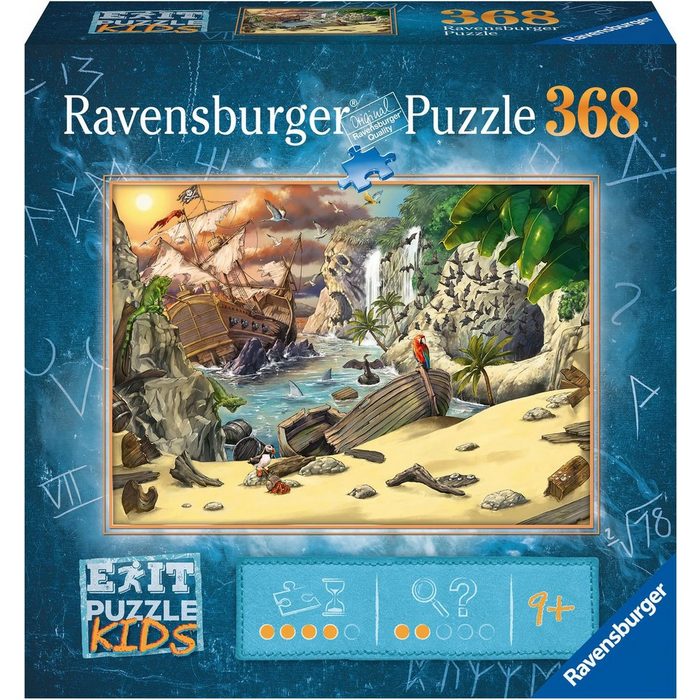 Ravensburger Puzzle Exit Puzzle Kids Das Piratenabenteuer 368 Puzzleteile FSC® - schützt Wald - weltweit; Made in Germany