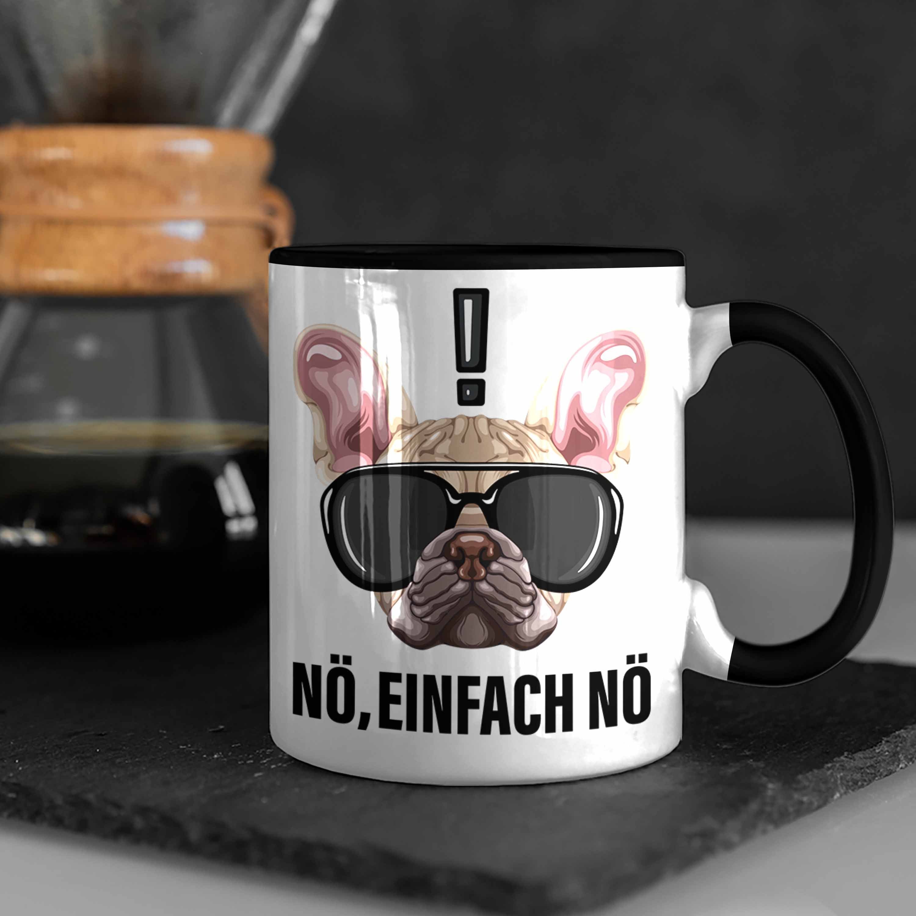 Freun für Nö Trendation Nö Geschenk Einfach Tasse Mops-Besitzer Tasse Kaffee-Becher Schwarz für