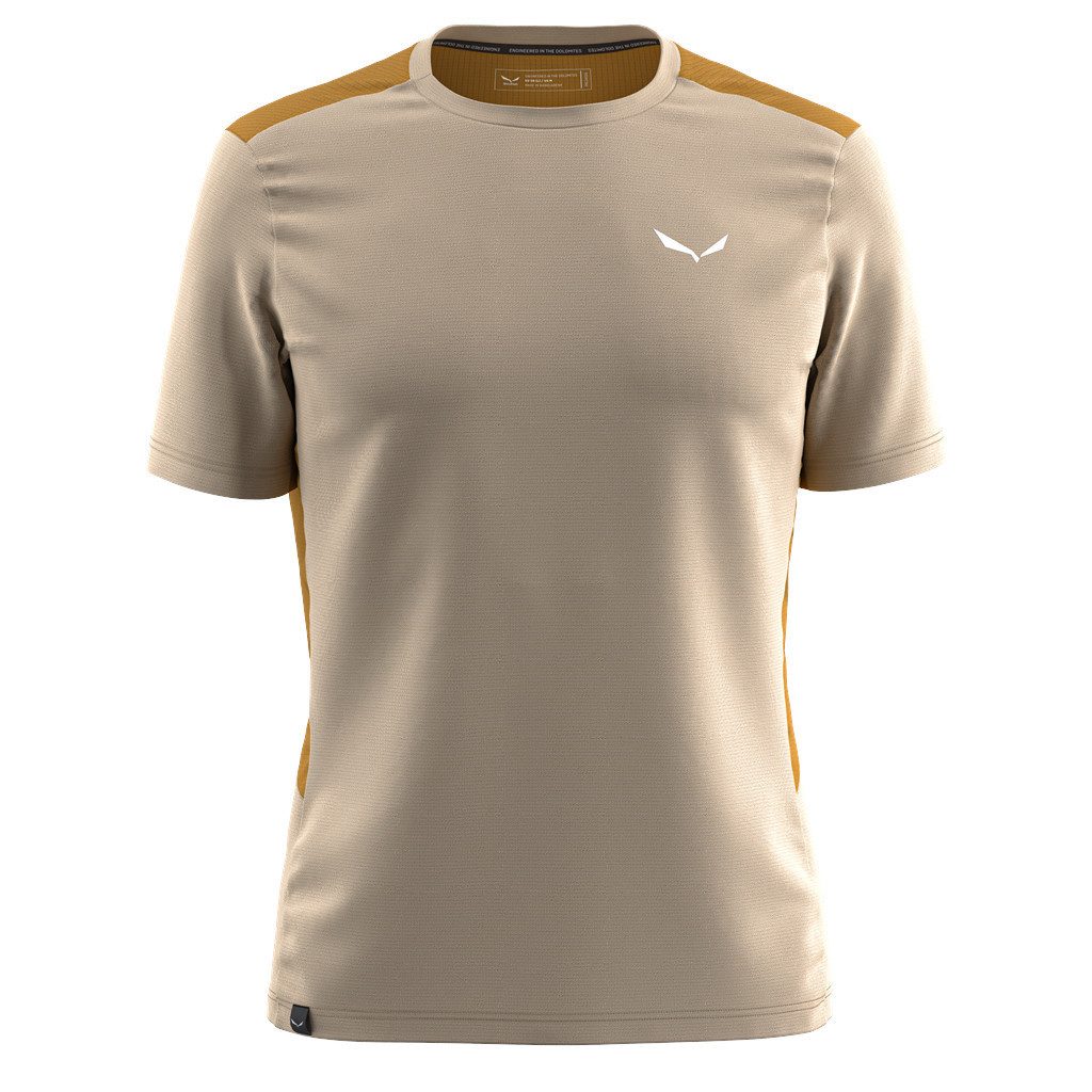 Salewa T-Shirt Puez Hybrid Dry'Ton (hoher Feuchtigkeitstransport) sandbraun Herren