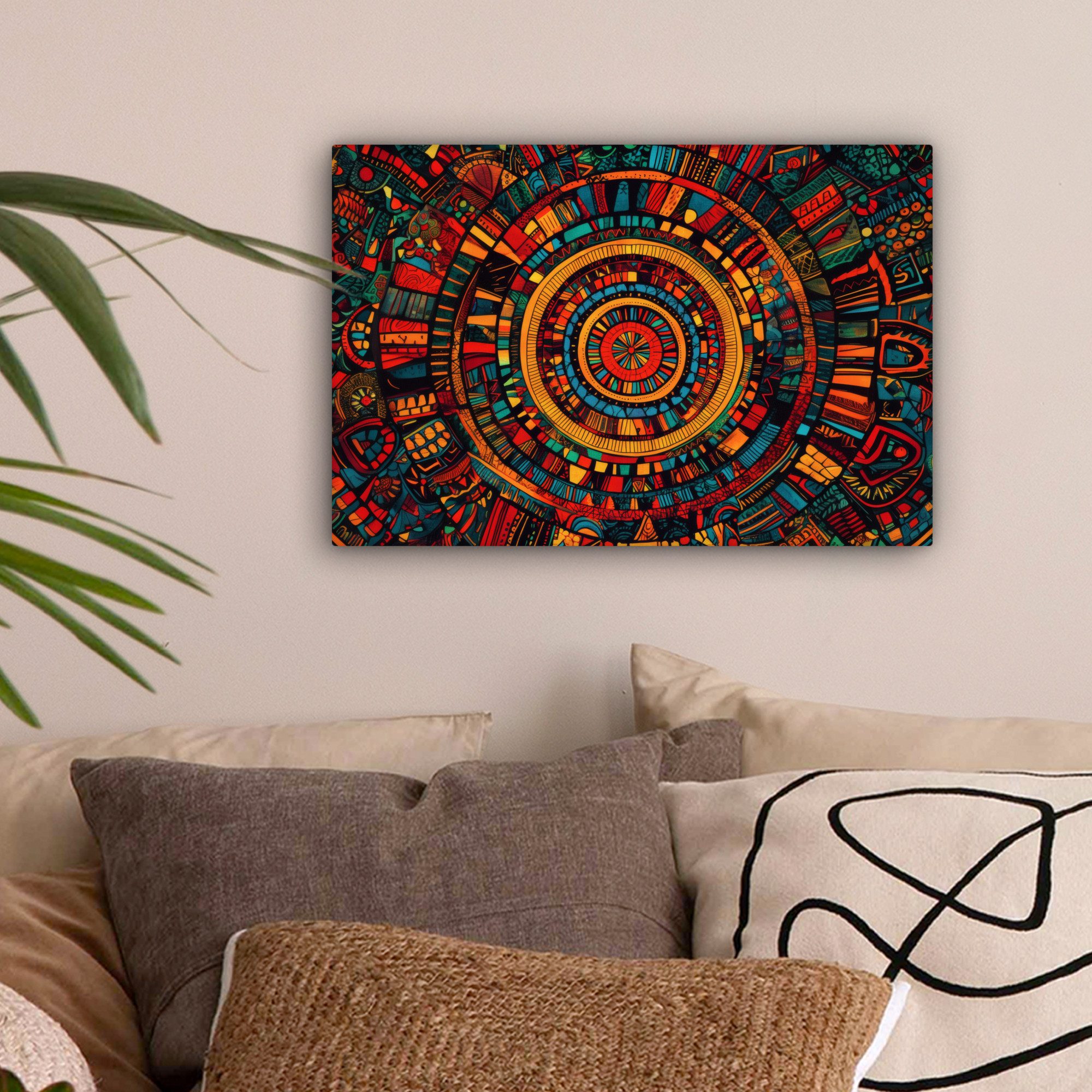 OneMillionCanvasses® Leinwandbild Mandala - Kreise - Muster, Fotodruck (1 S günstig online kaufen
