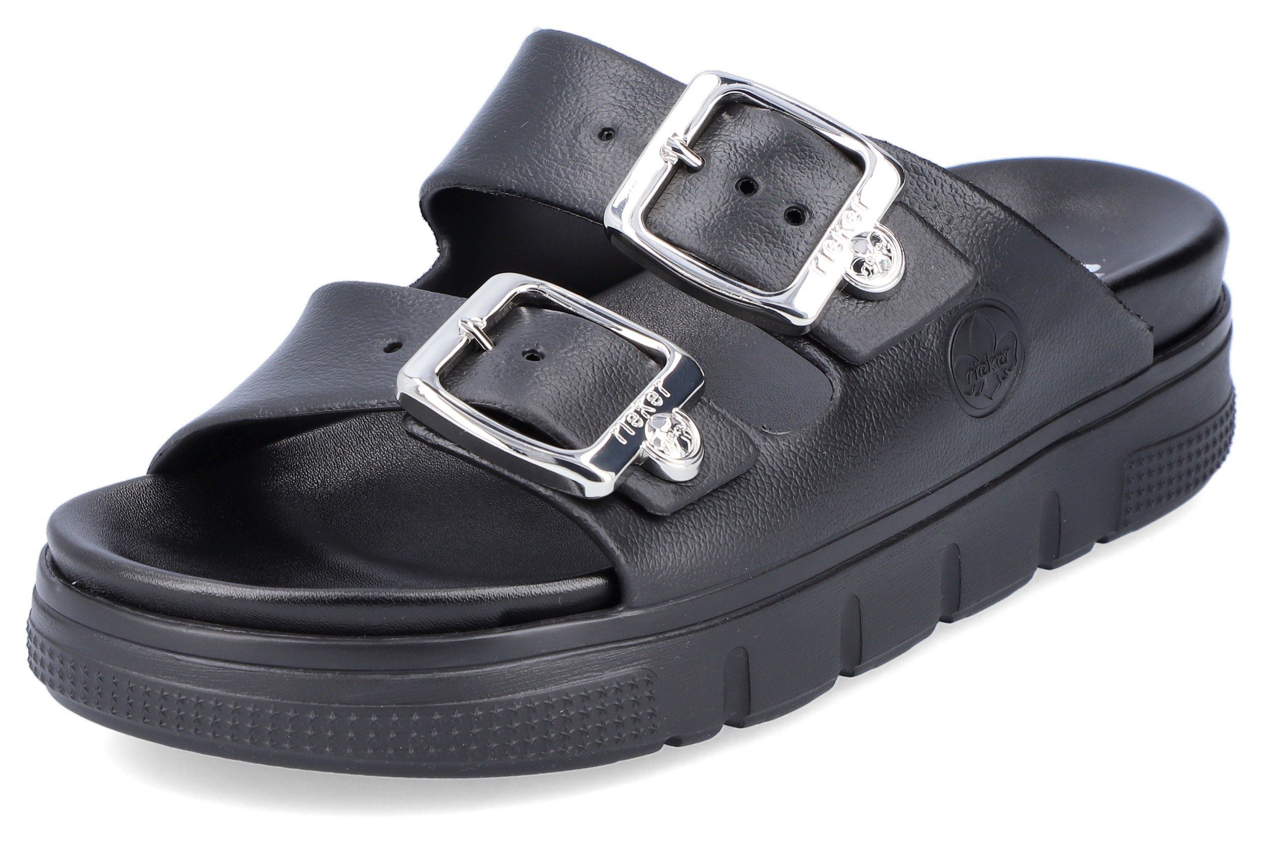 Rieker Pantolette, Plateau, Sommerschuh, Schlappen in günstig online kaufen