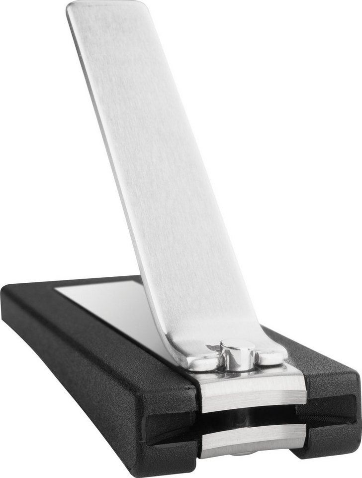 Zwilling Nagelknipser TWIN BOX PRIME SCHWARZ 65MM, Integrierte Nagelfeile  und praktische Auffangbox für abgeknipste Nägel