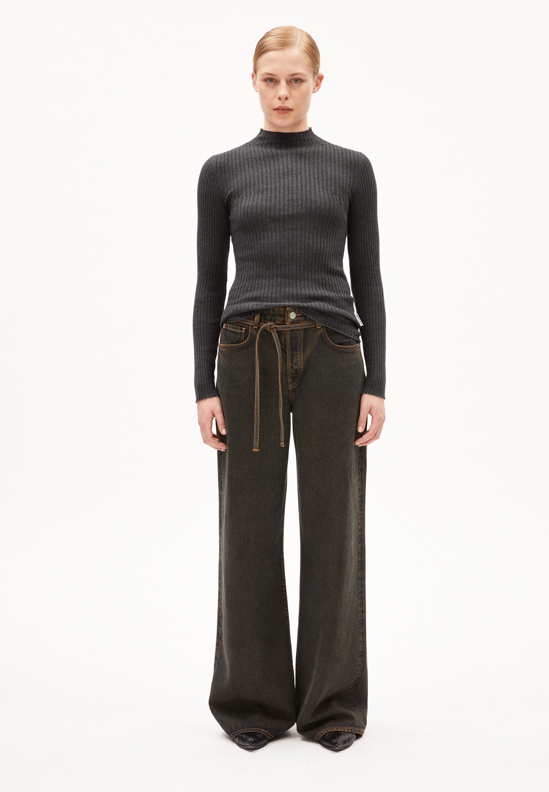 Armedangels Strickpullover ALAANIA Pullover Slim Fit aus Bio-Baumwolle Fitt günstig online kaufen