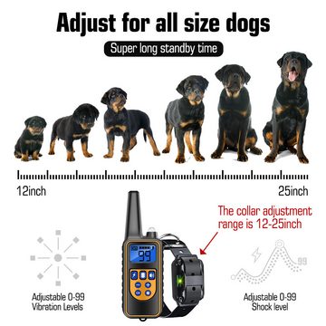 Gontence Hunde-Halsband Hundetrainingshalsband, Automatisches Elektroschock-Halsband, Wiederaufladbares Hundetrainingshalsband
