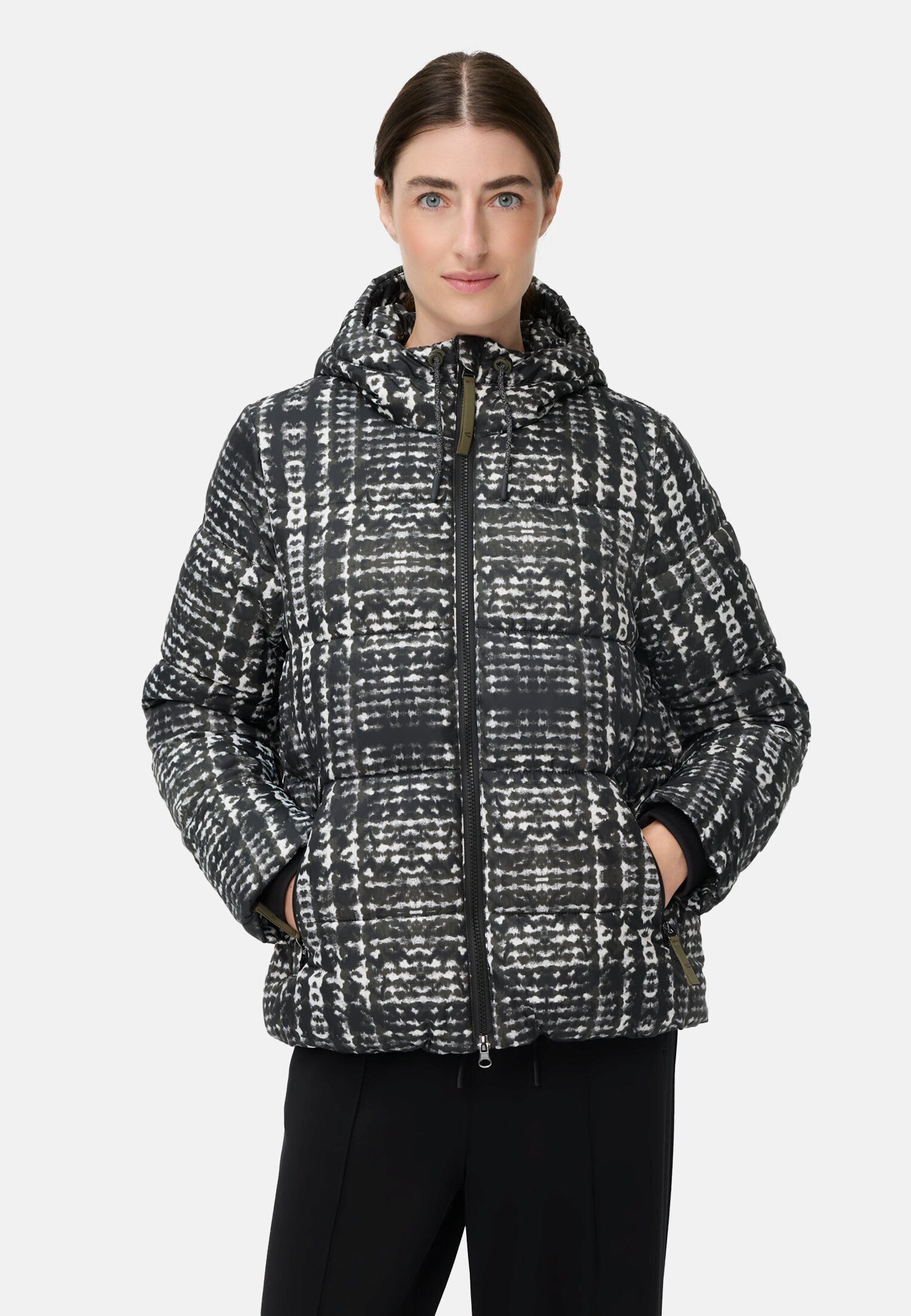 camel active Winterjacke mit verstellbarer Kapuze Langarm Kapuze