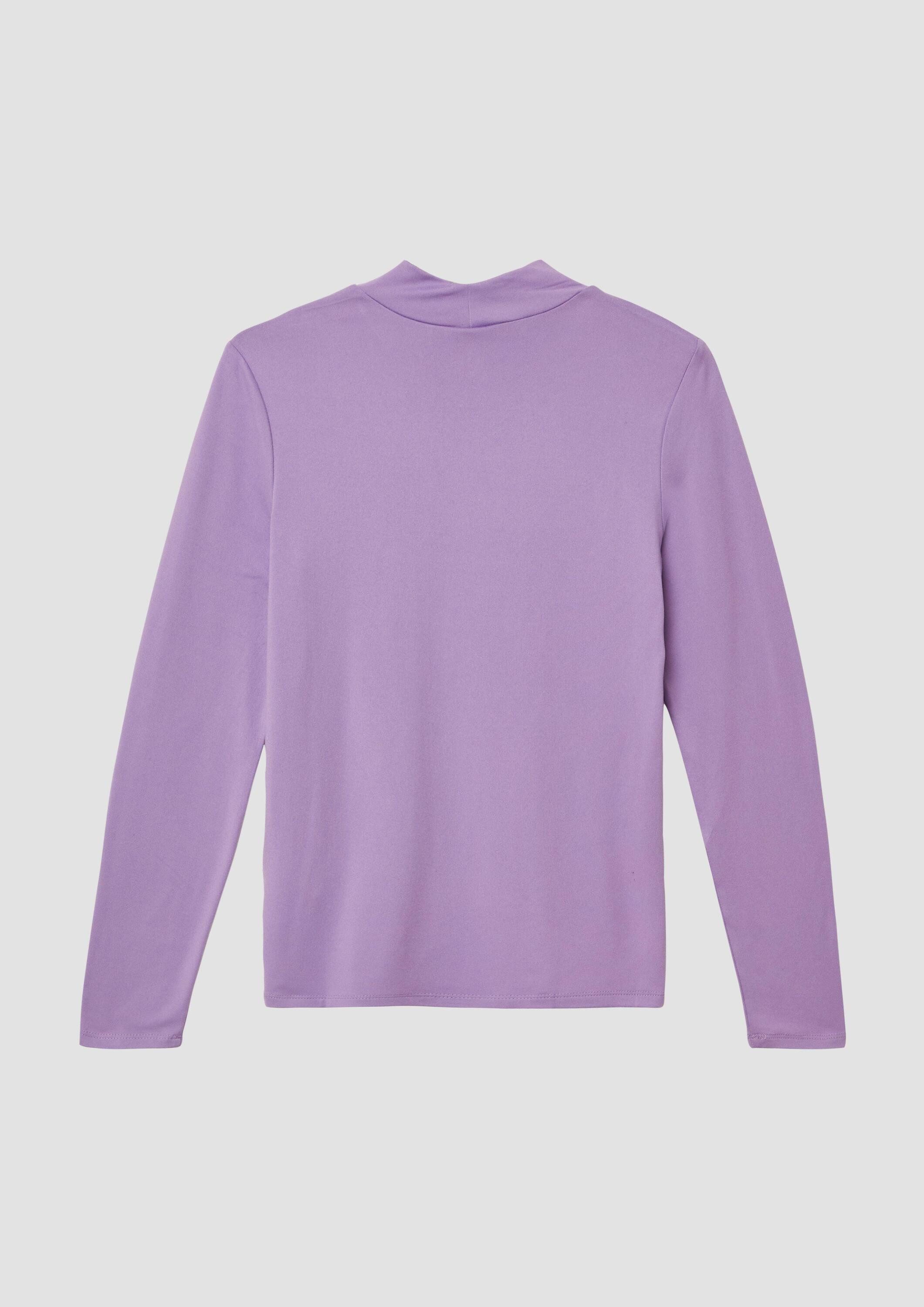 s.Oliver Langarmshirt T-Shirt Longsleeve im Slim Fit mit Stehkragen
