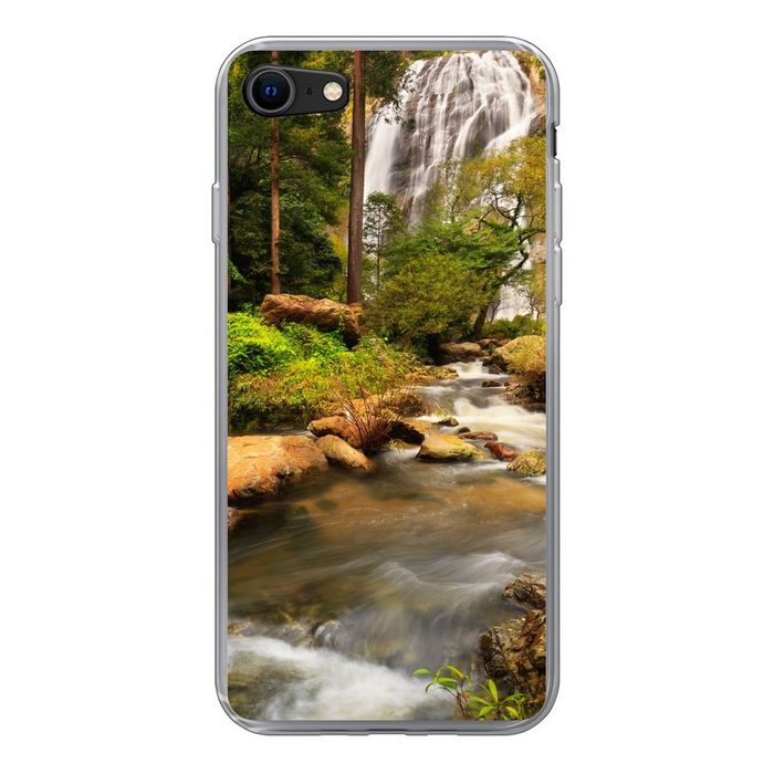 MuchoWow Handyhülle Ein tropischer Regenwald im Klong Lan-Nationalpark Handyhülle Apple iPhone 7 Smartphone-Bumper Print Handy Schutzhülle