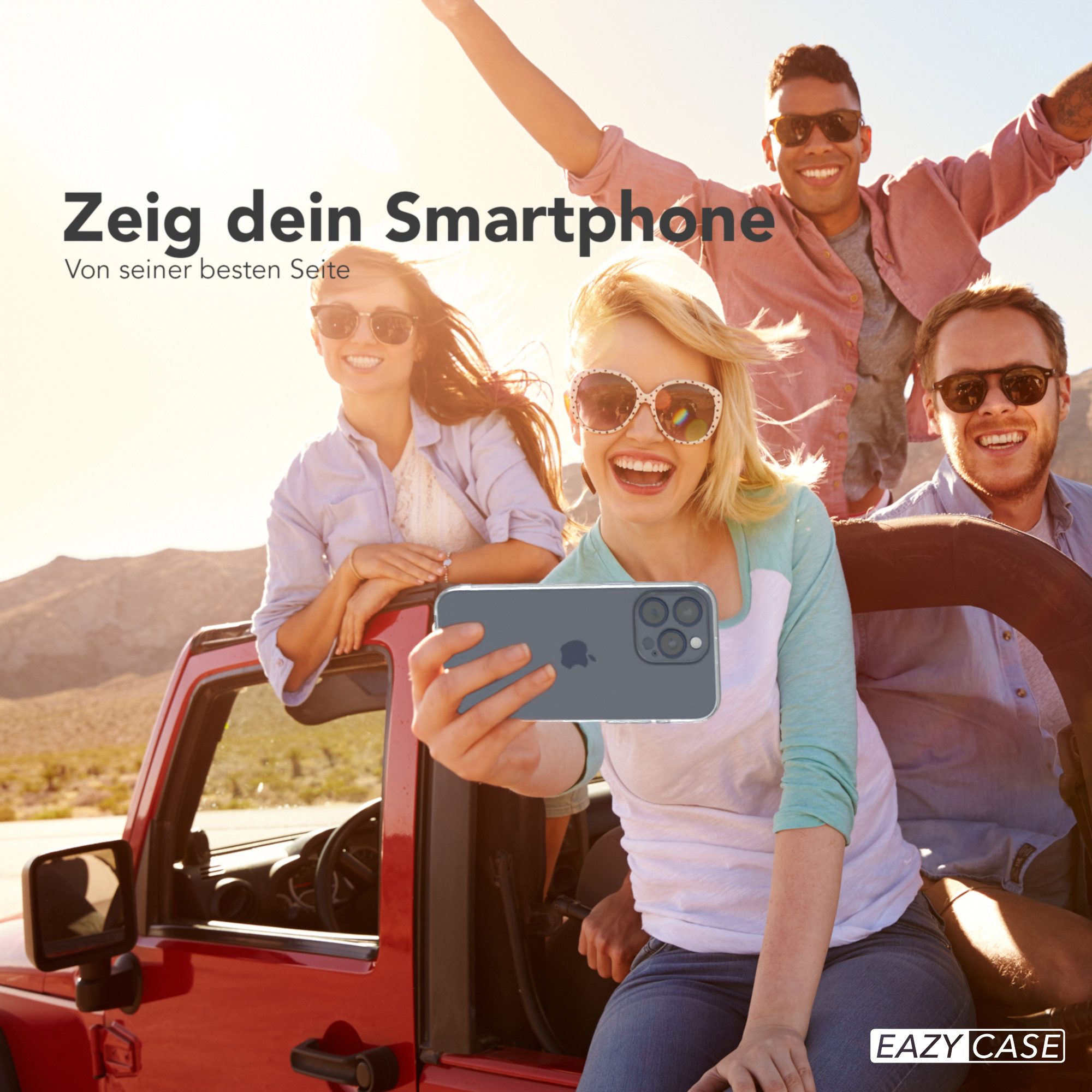 EAZY CASE Handyhülle für iPhone 15 / 15 Plus / 15 Pro / 15 Pro Max Case 6,7 Zoll, durchsichtige Hülle Ultra Dünn Silikon Backcover TPU Telefonhülle Klar – Bild 2 von 5