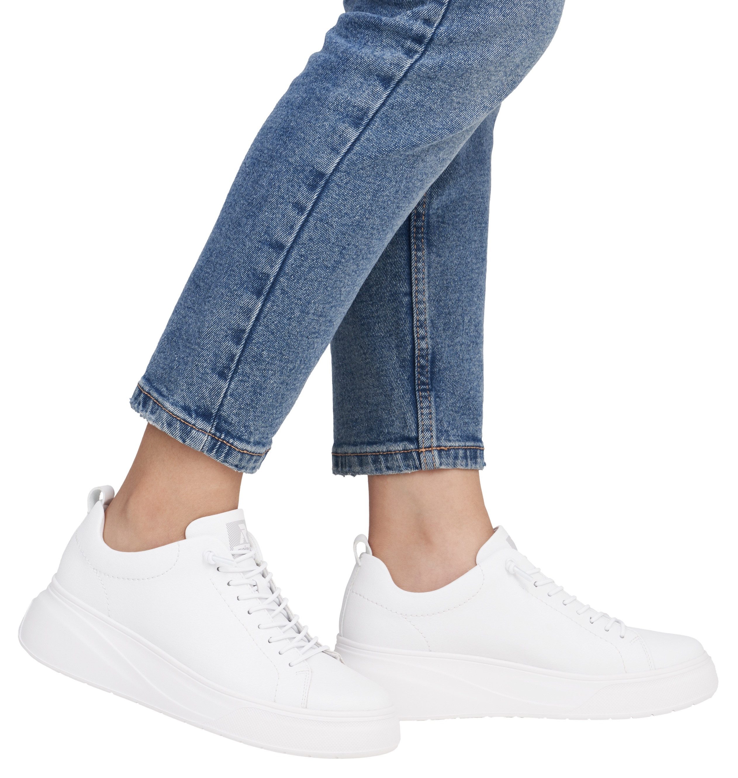 RIEKER Sport Plateausneaker, Freizeitschuh, Halbschuh, Schnürschuh günstig online kaufen