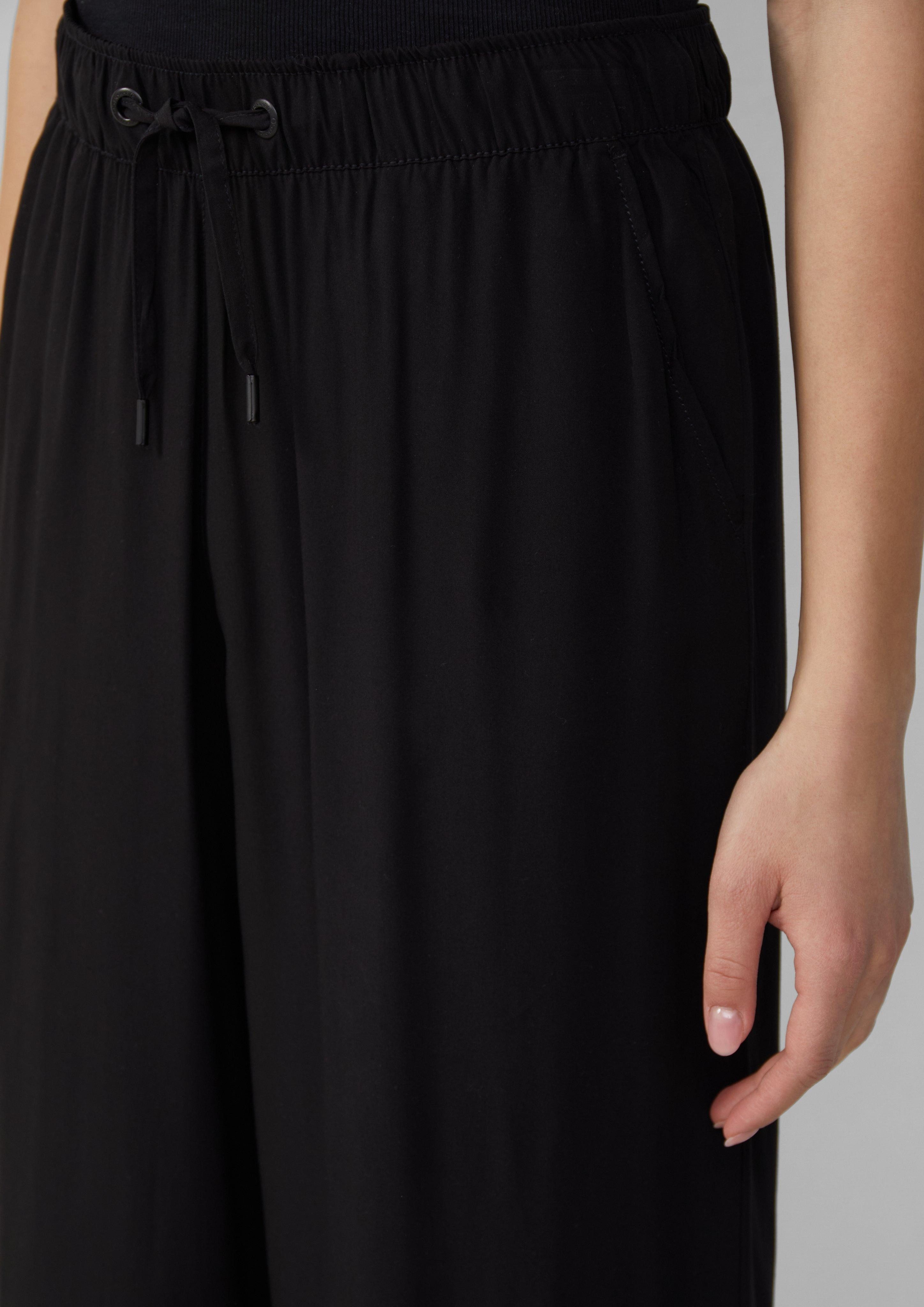 QS 7/8-Hose Culotte aus Viskose Gummizug günstig online kaufen