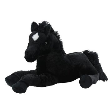 Sweety-Toys Kuscheltier Sweety Toys 5185 Kuscheltier Pferd Fohlen schwarz Plüschpferd liegend