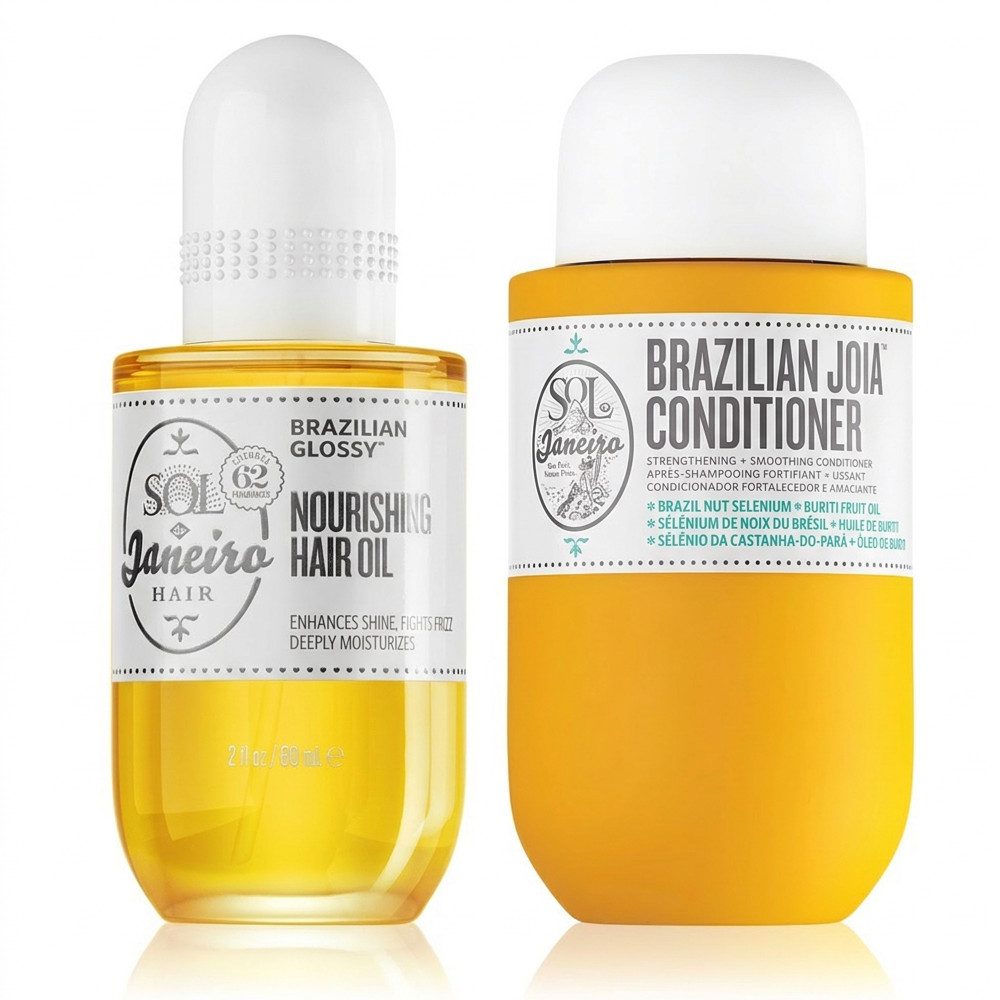 Sol de Janeiro Haaröl Sol de Janeiro Hair Oil und Brazilian Joia Conditioner Pflege Duo, Pflege Duo für geglättetes, genährtes und glänzendes Haar