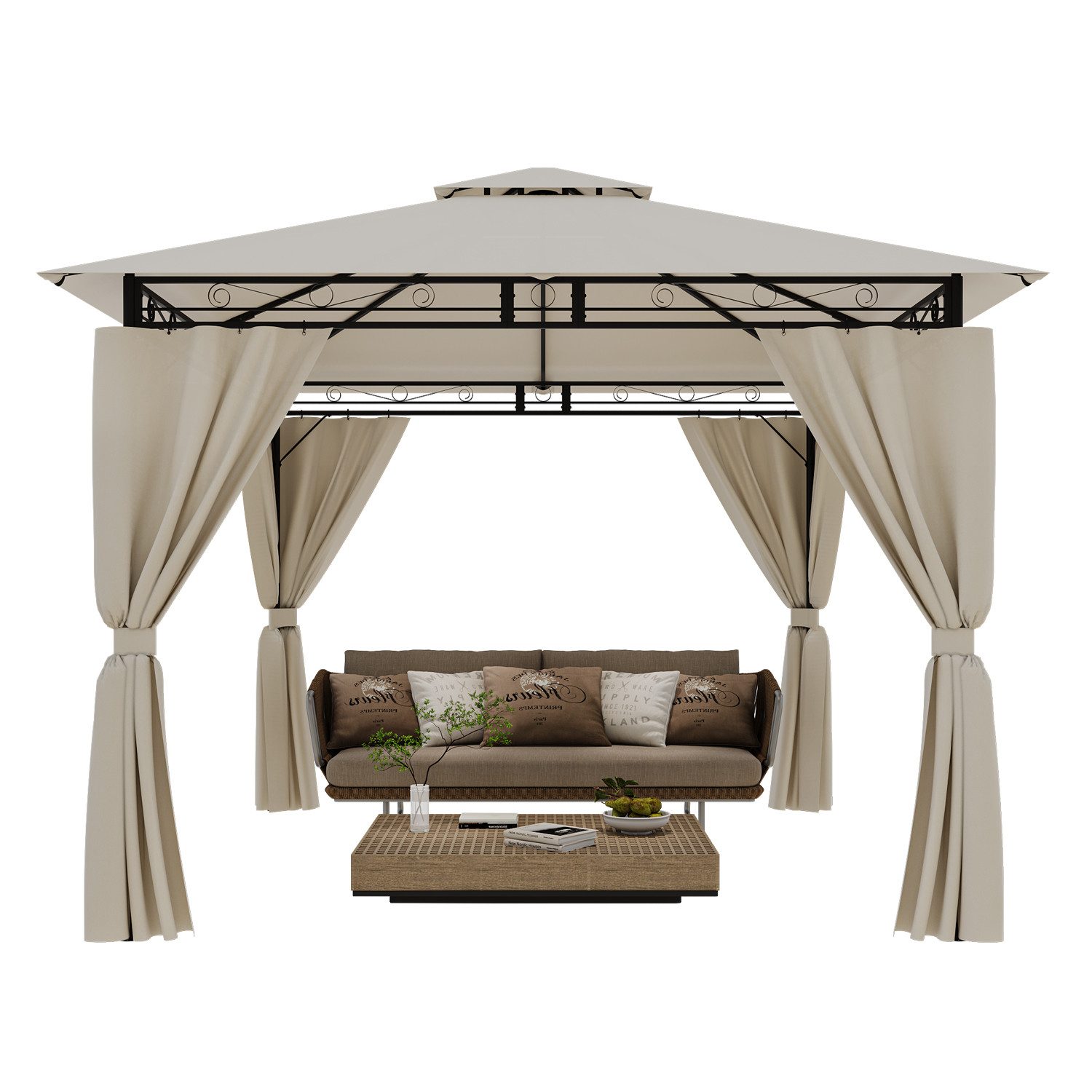 HOMALL Pavillon Garten Gazebo Partyzelt 3 günstig online kaufen