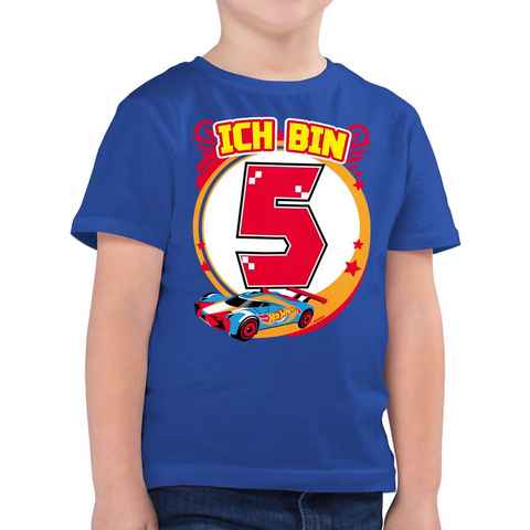 Shirtracer T-Shirt Ich bin 5 - Rennauto Hot Wheels Jungen