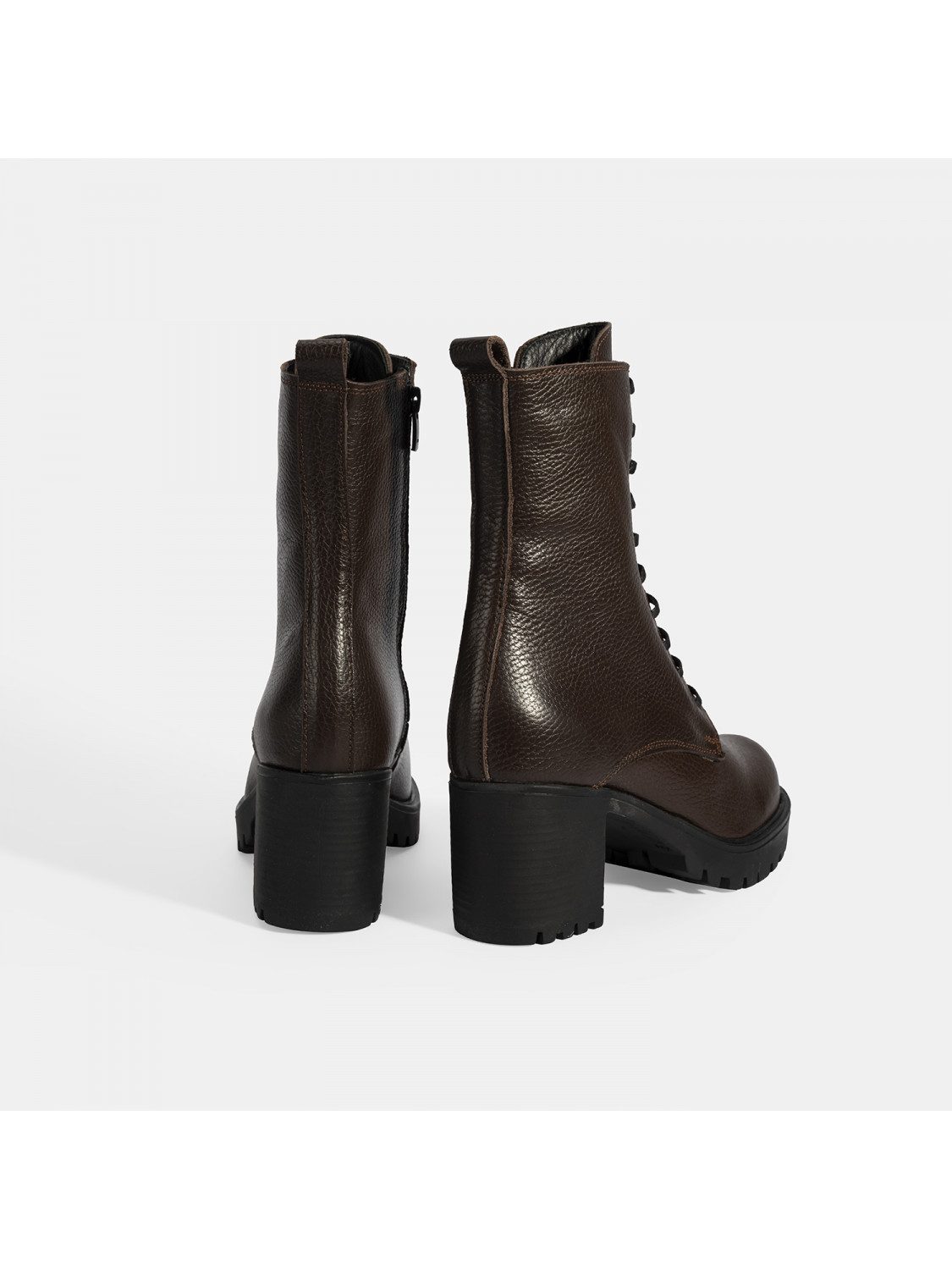 Desa Damen-Lederstiefel – Schlupfstiefel, Blockabsatz, runde Zehenpartie, S günstig online kaufen