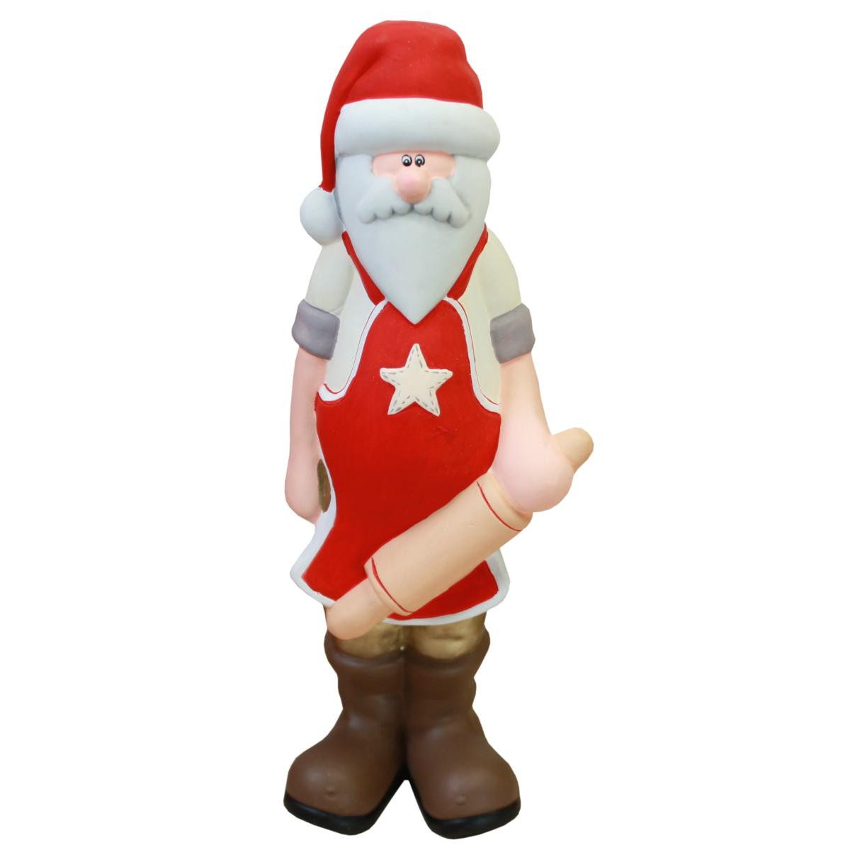 Casablanca Weihnachtsfigur Casablanca Back-Nikolaus mit Nudelholz (Stück)